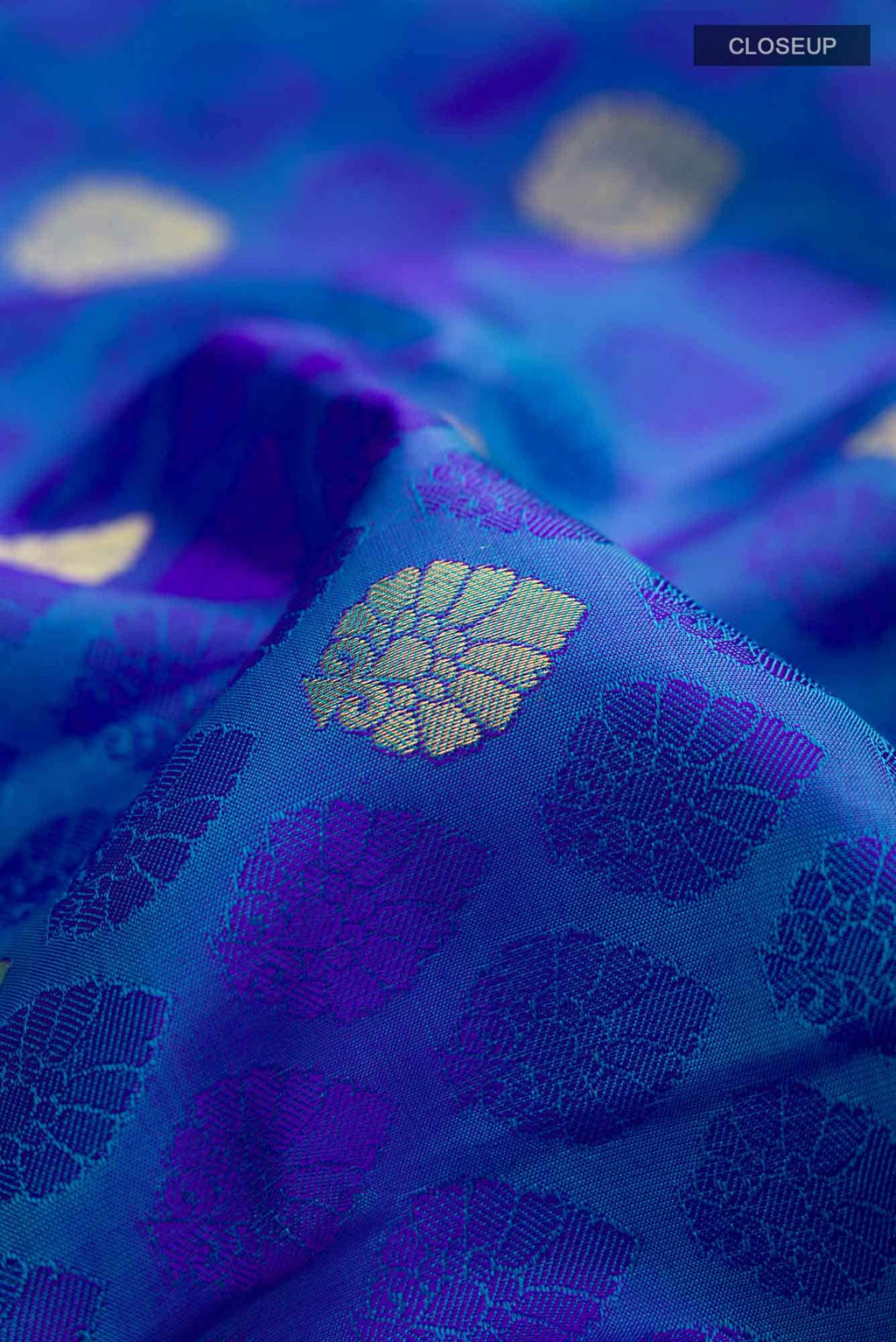 Blue Kanchipuram Silk Saree