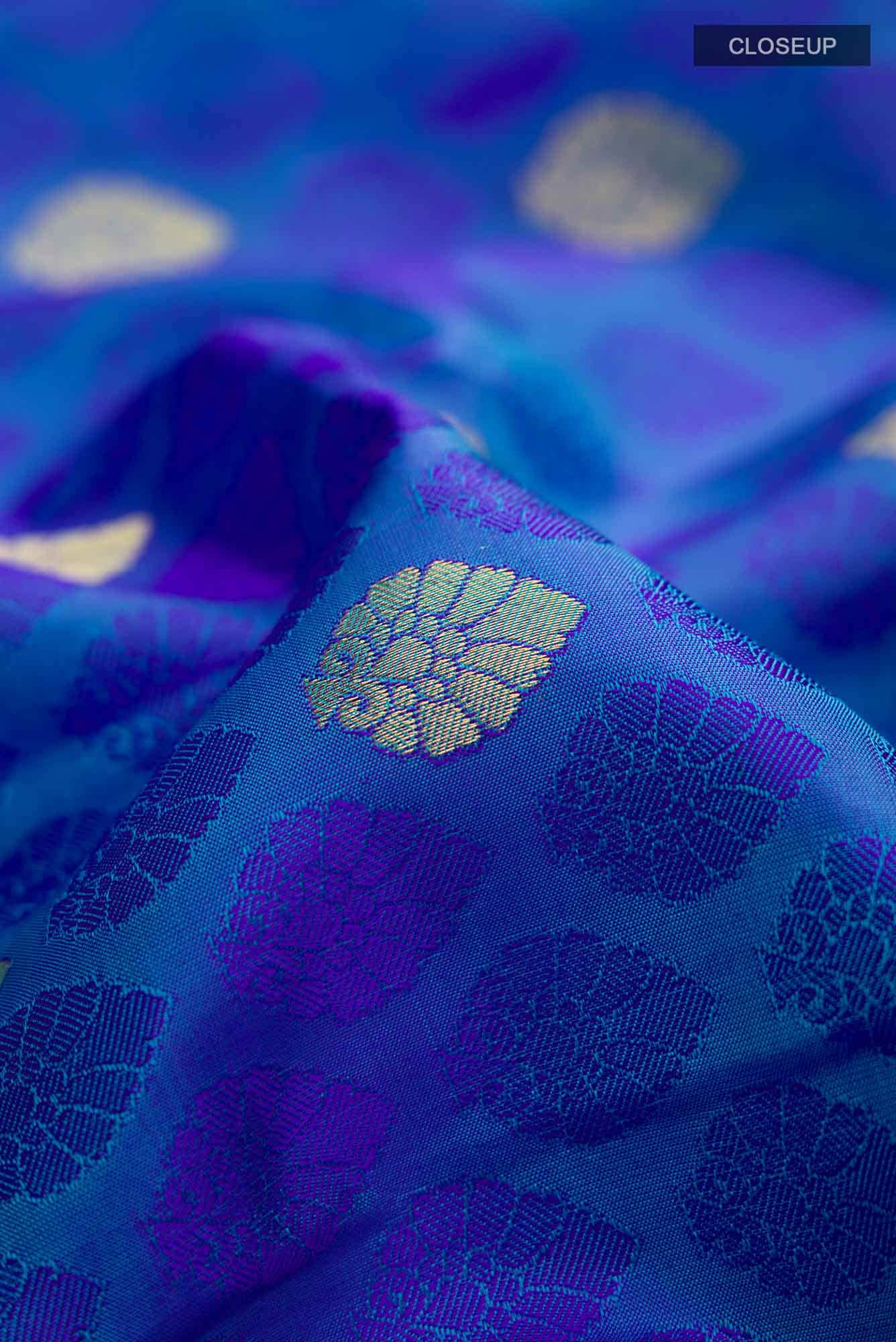 Blue Kanchipuram Silk Saree
