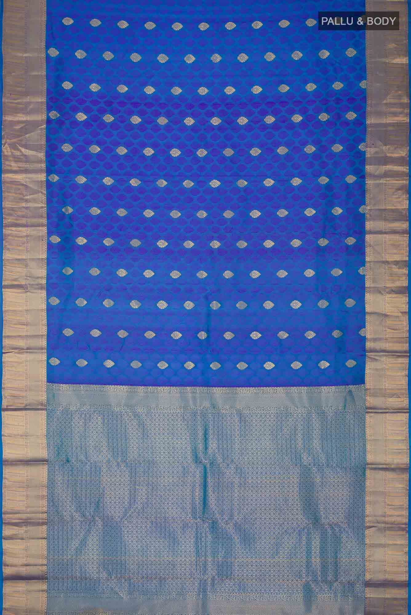 Blue Kanchipuram Silk Saree