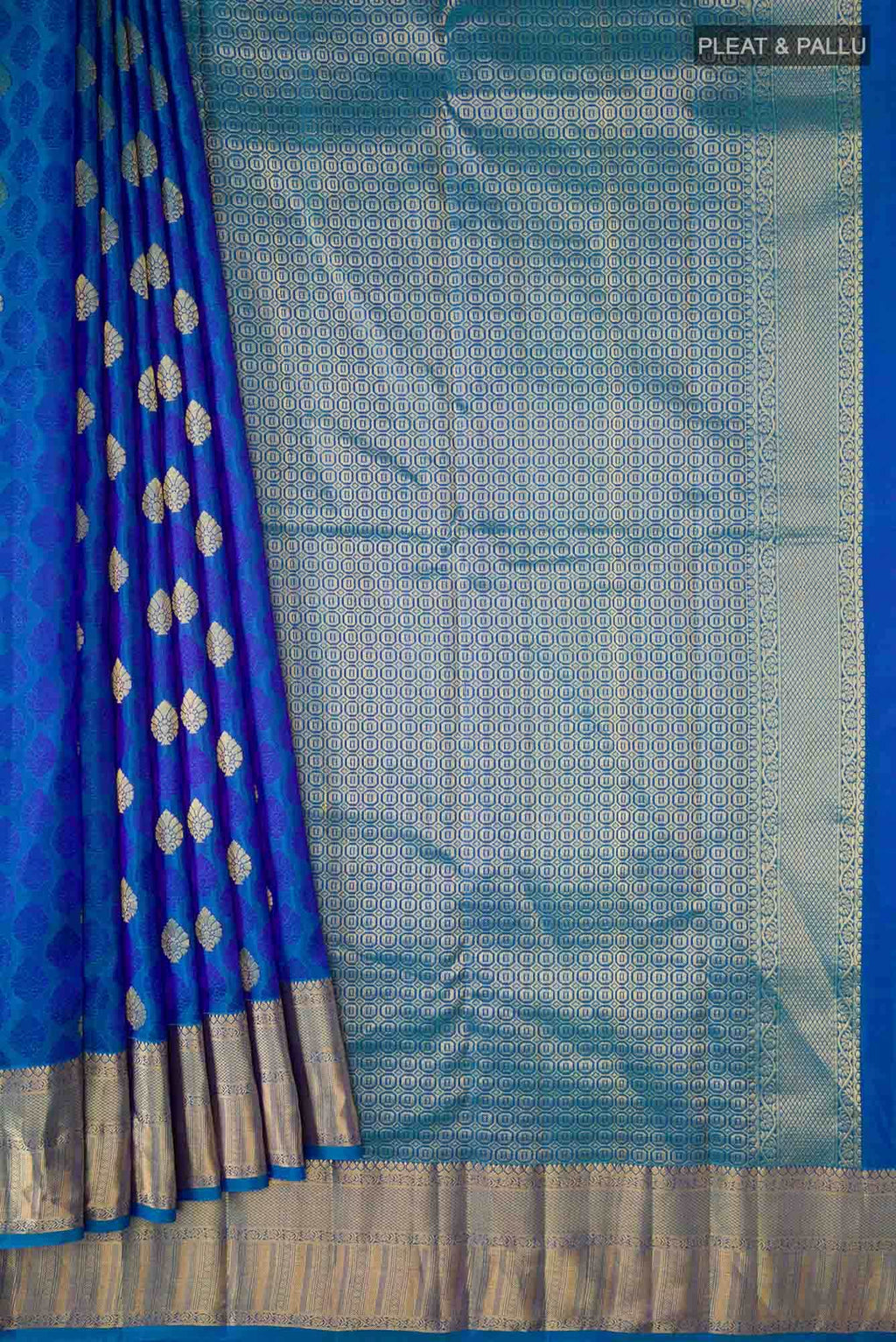 Blue Kanchipuram Silk Saree