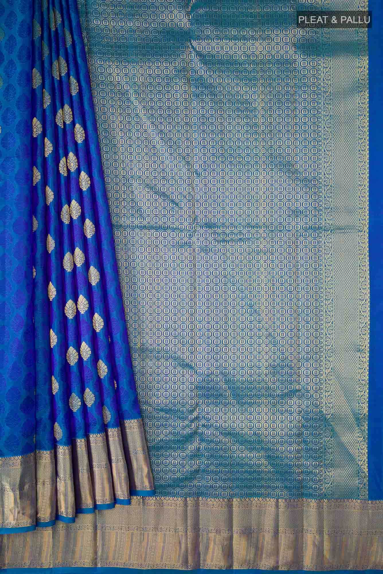 Blue Kanchipuram Silk Saree