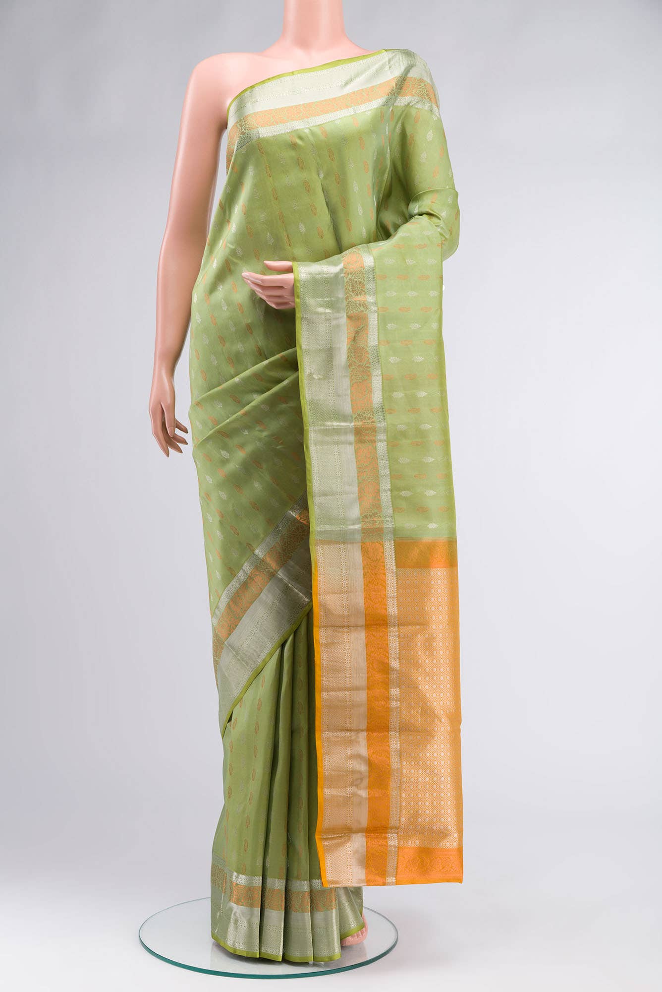 Green Kanchipuram Silk Saree
