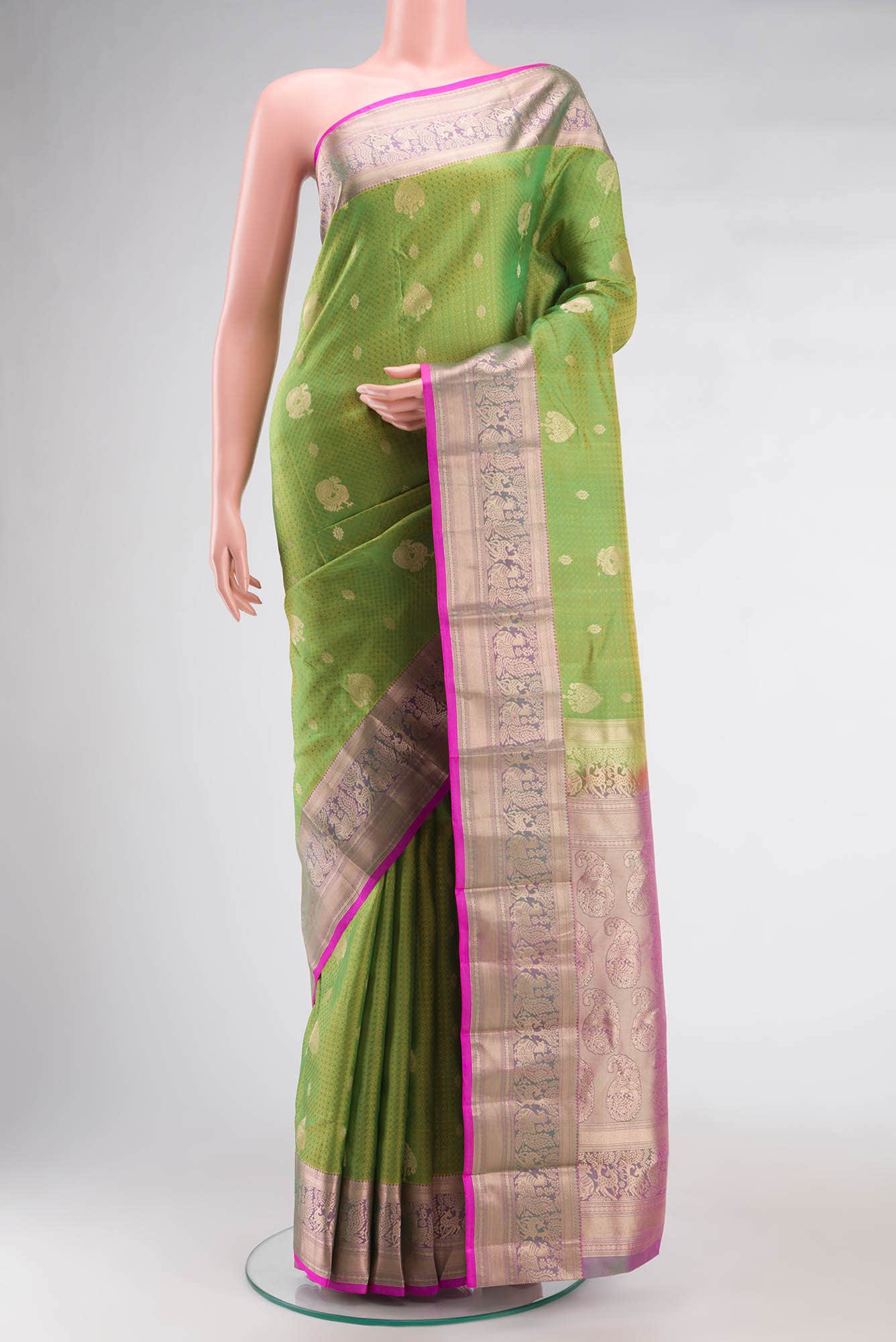Green Kanchipuram Silk Saree