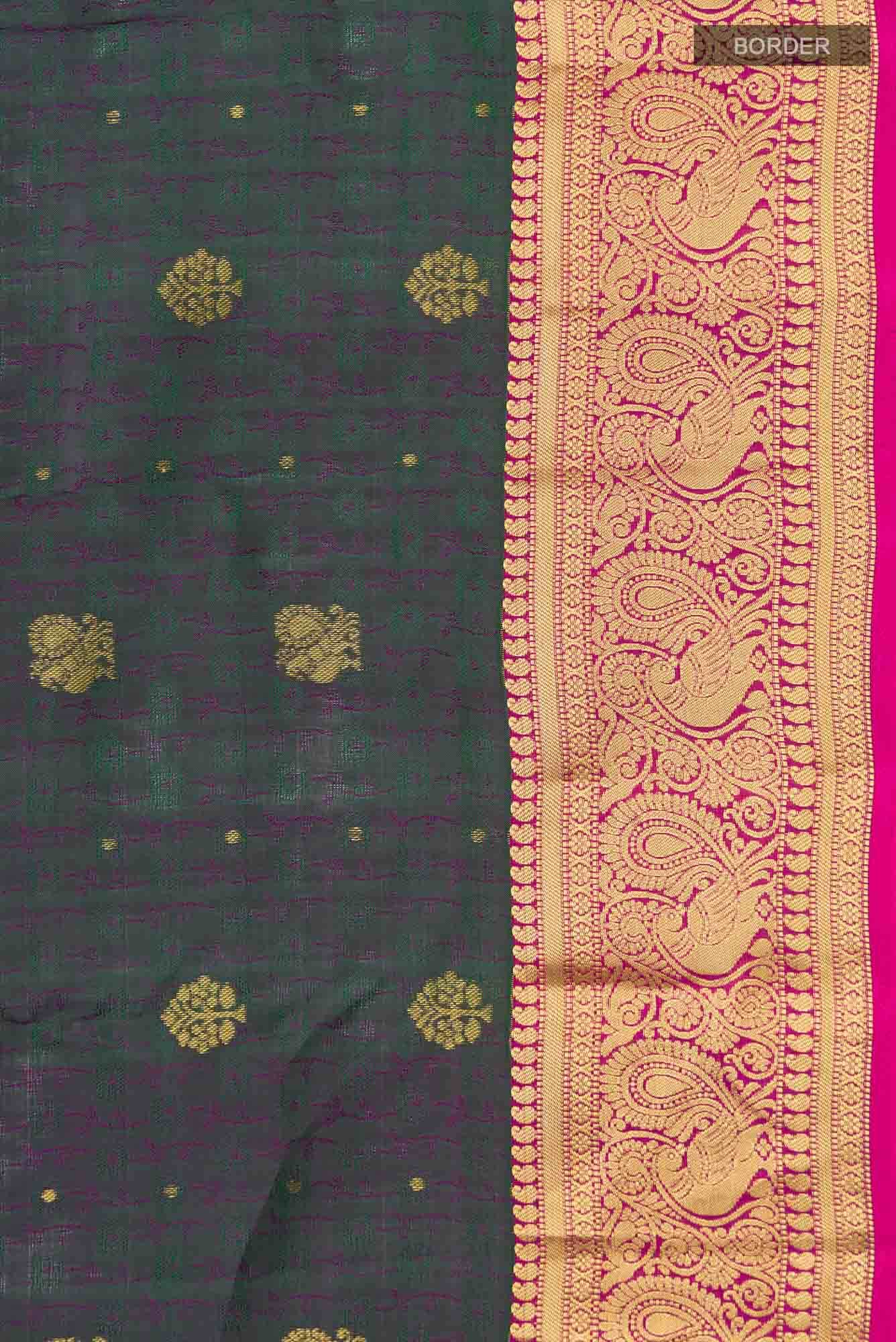 Blue Kanchipuram Silk Saree