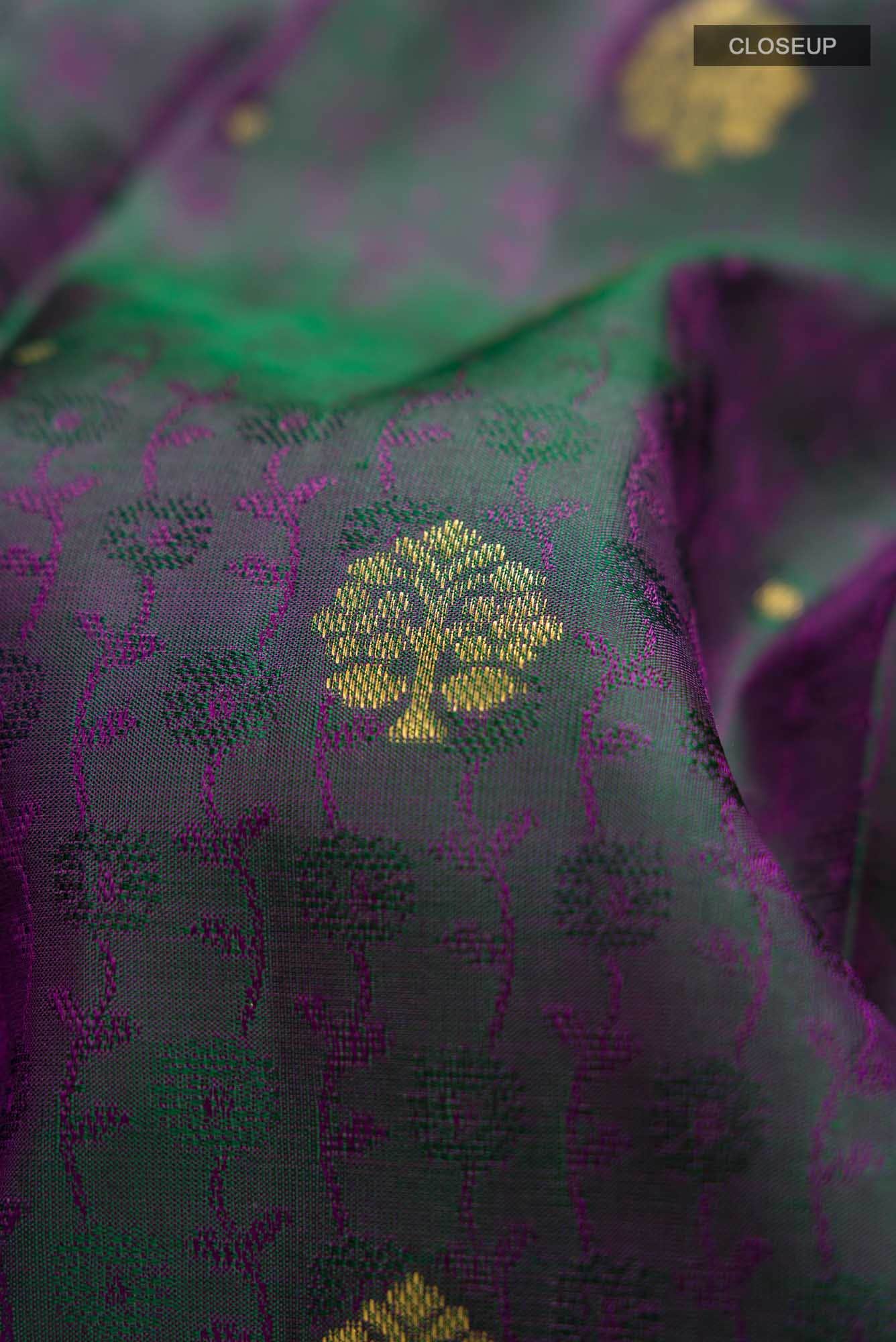 Blue Kanchipuram Silk Saree