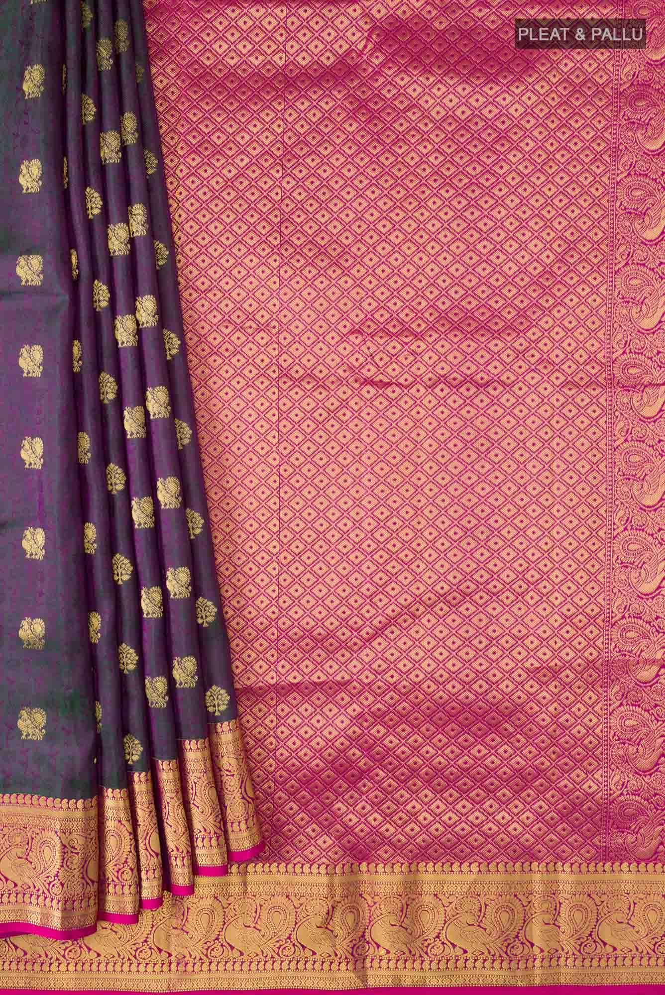 Blue Kanchipuram Silk Saree