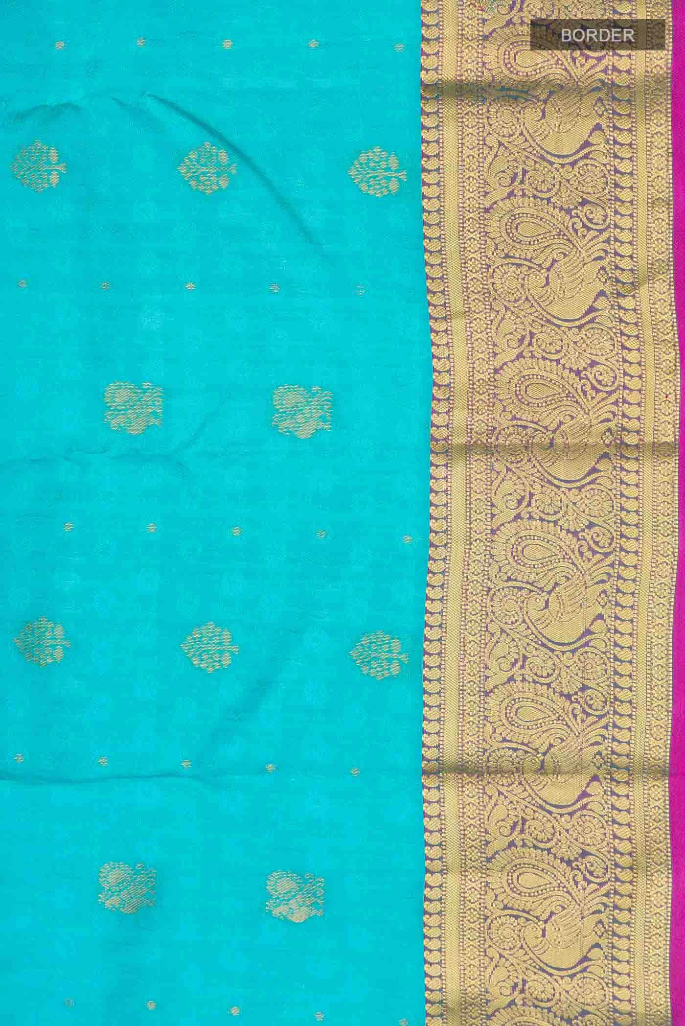 Blue Kanchipuram Silk Saree