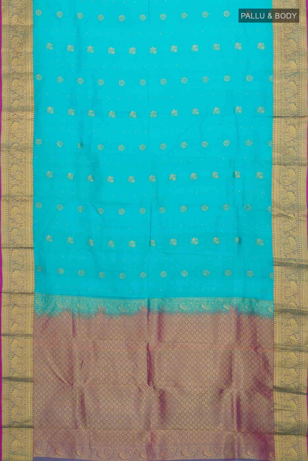 Blue Kanchipuram Silk Saree