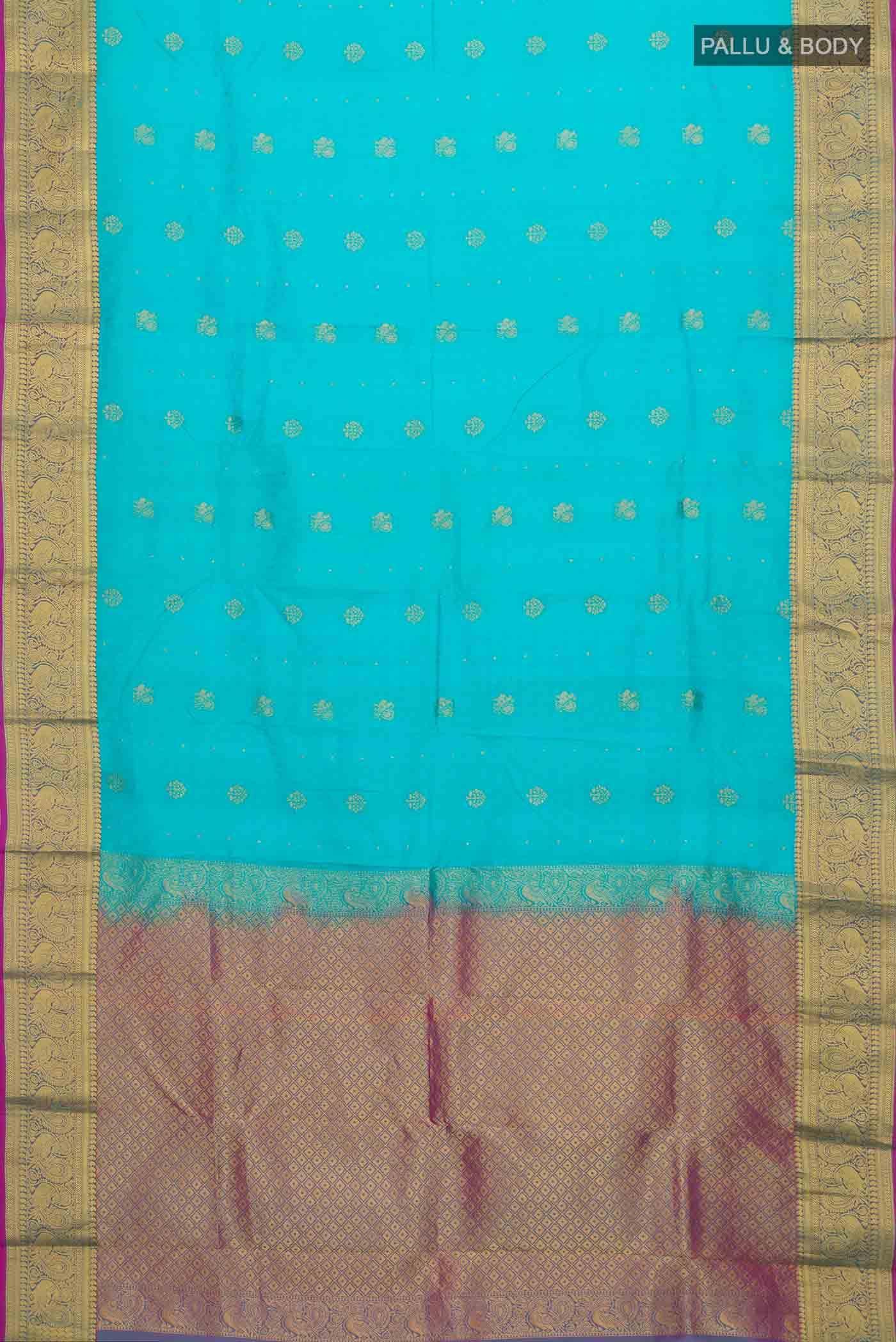 Blue Kanchipuram Silk Saree