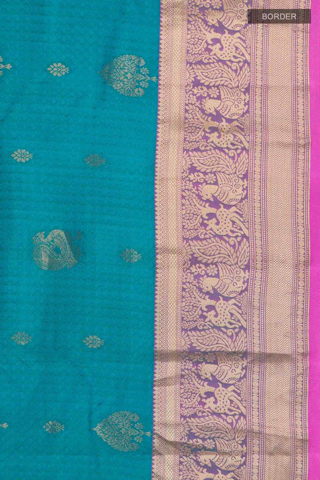 Blue Kanchipuram Silk Saree