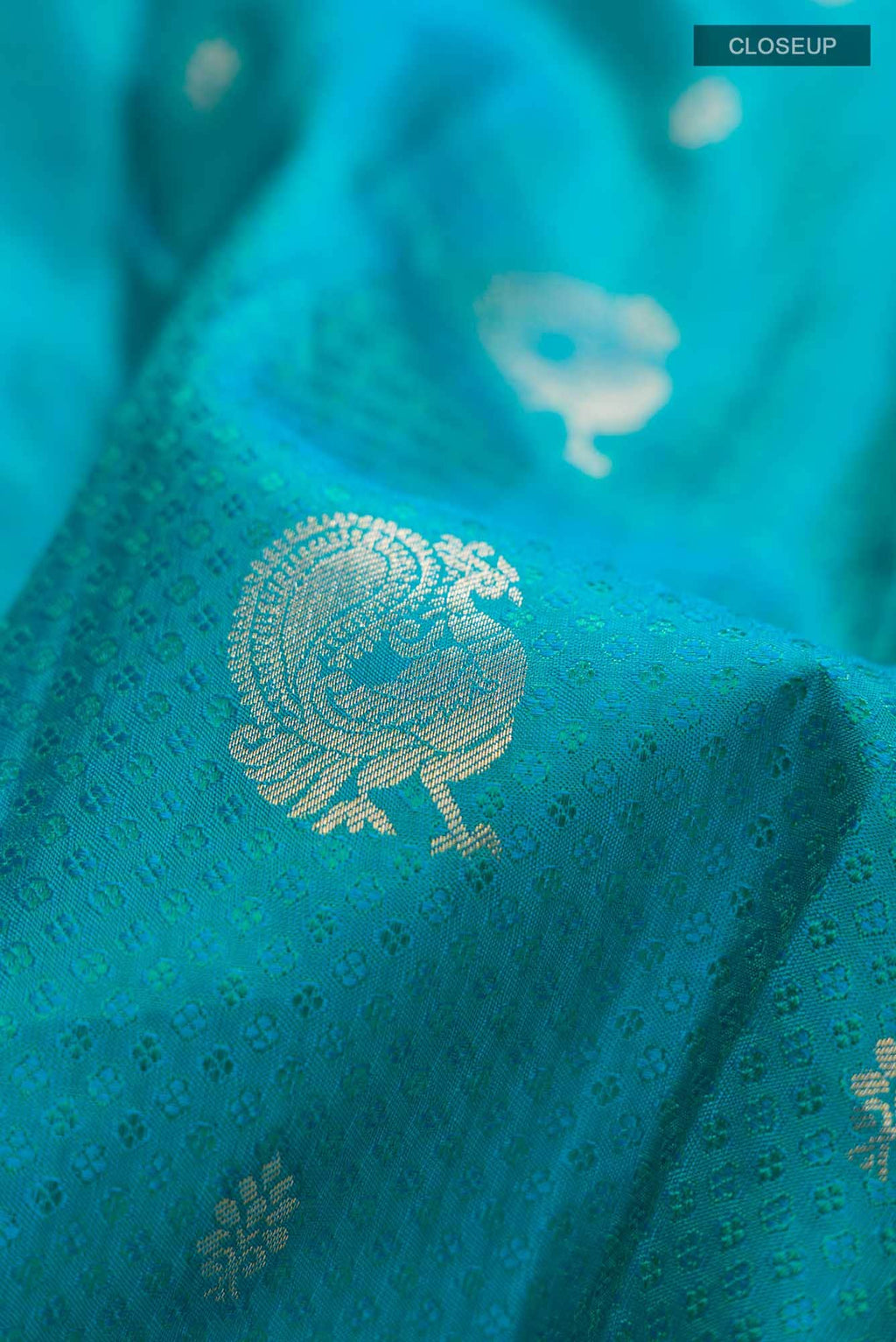 Blue Kanchipuram Silk Saree