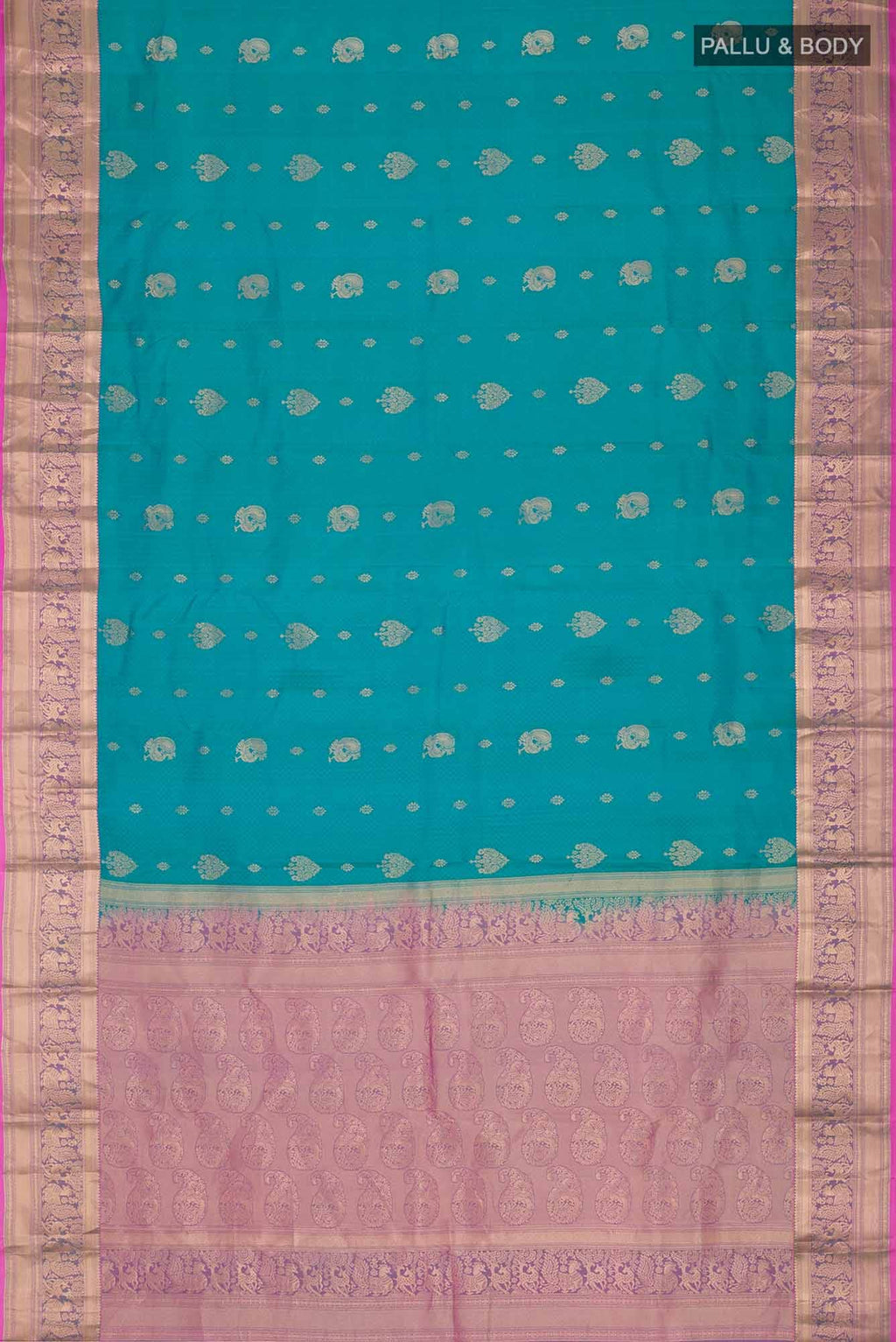 Blue Kanchipuram Silk Saree