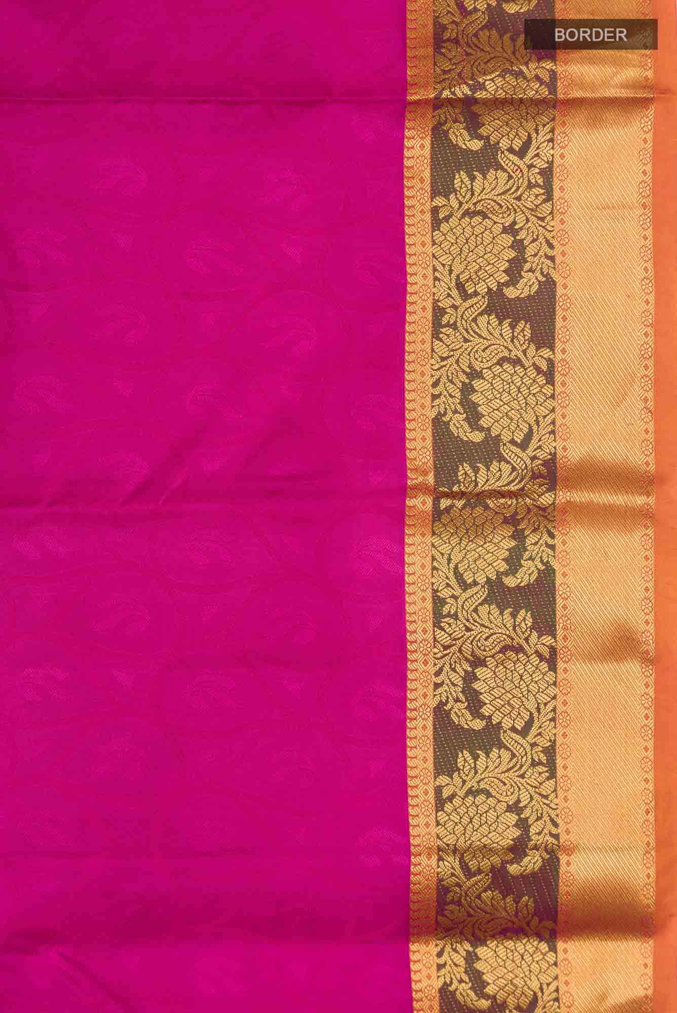 Pink Kanchipuram Silk Saree
