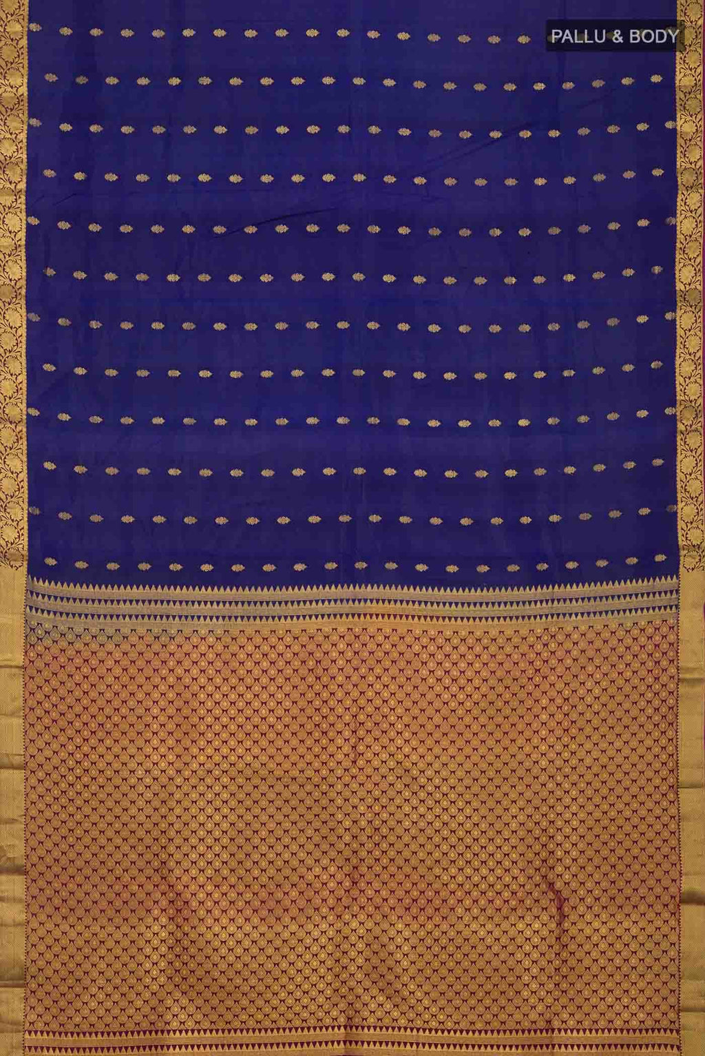 Blue Kanchipuram Silk Saree