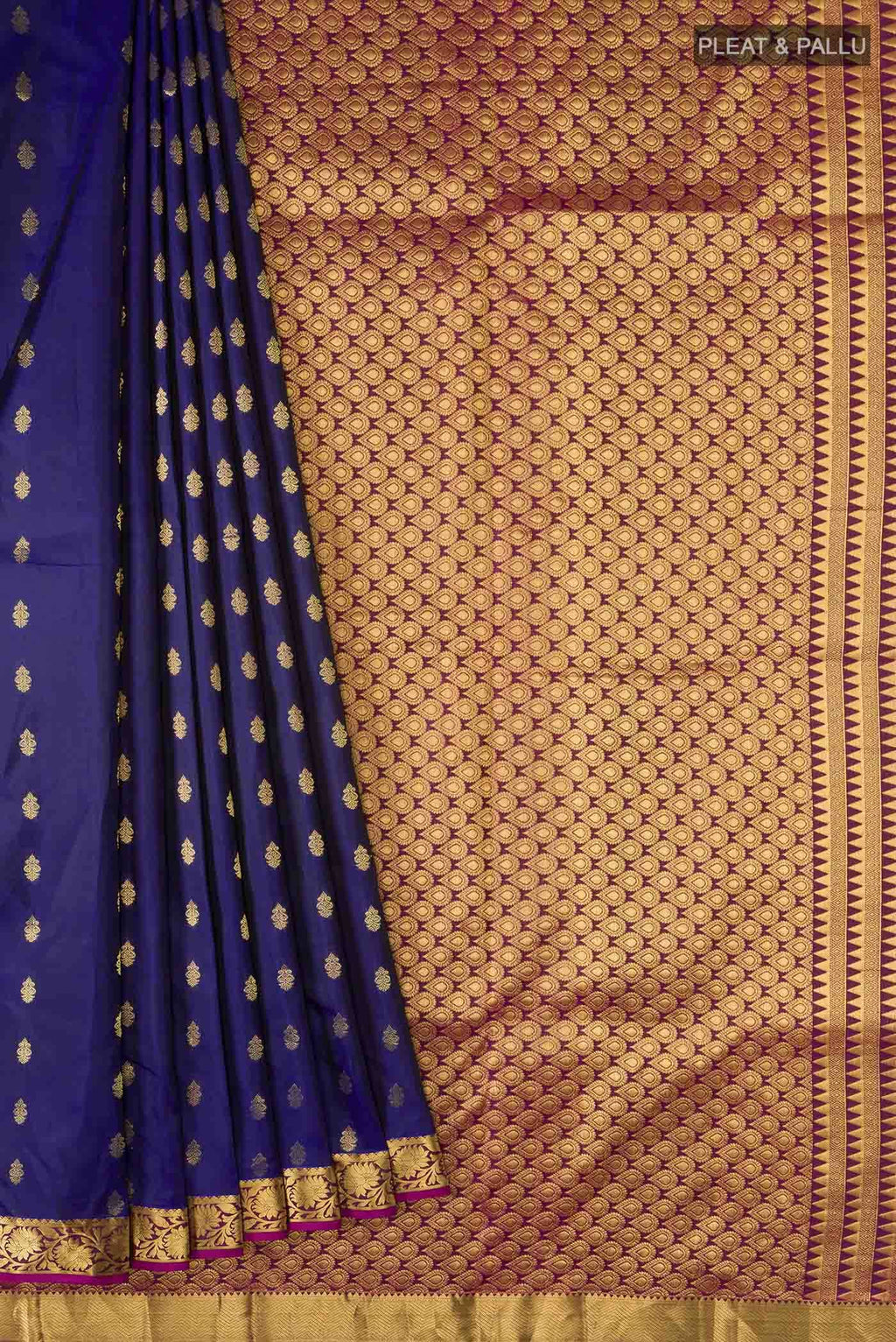 Blue Kanchipuram Silk Saree