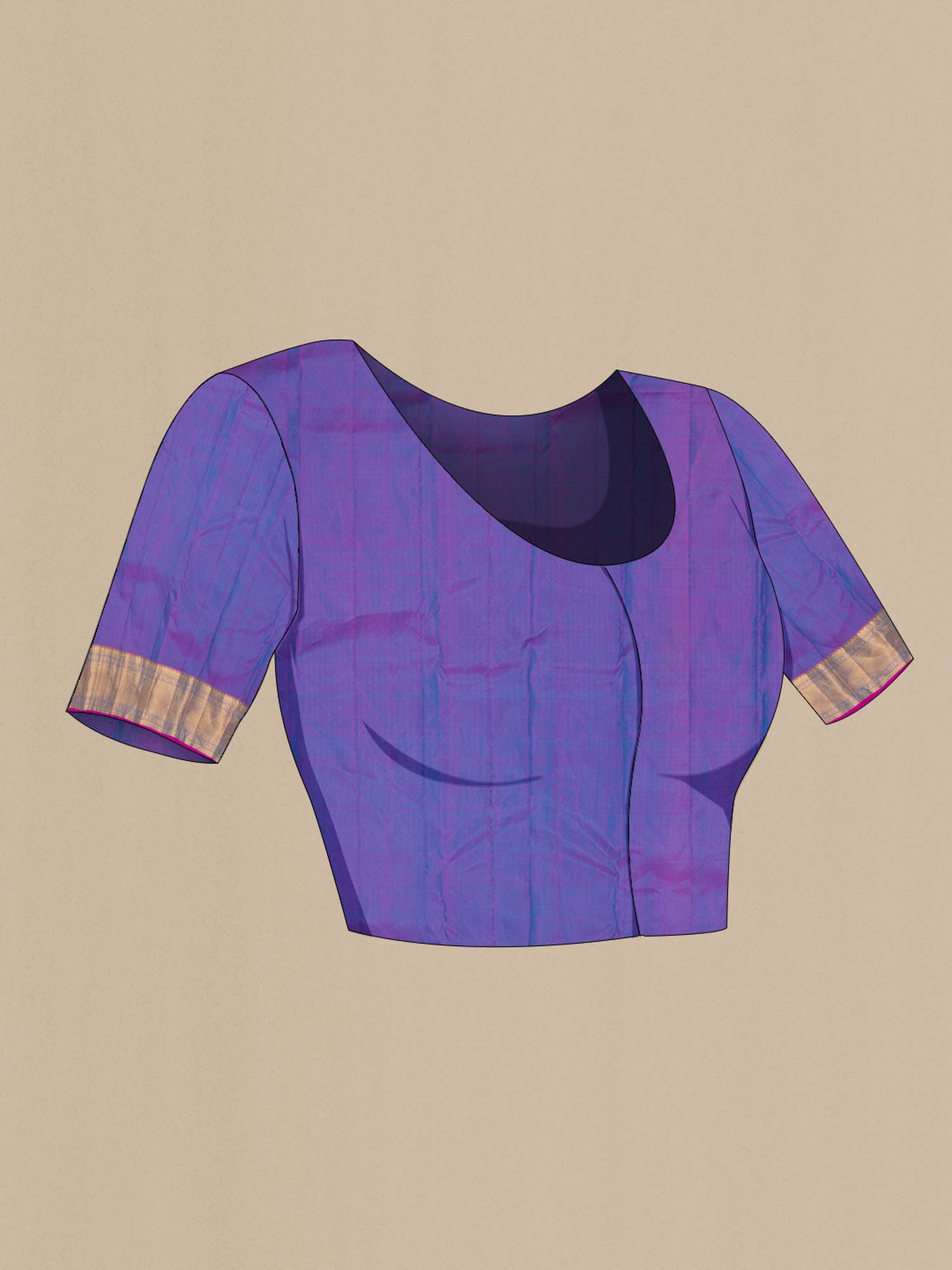 Blue Kanchipuram Silk Saree
