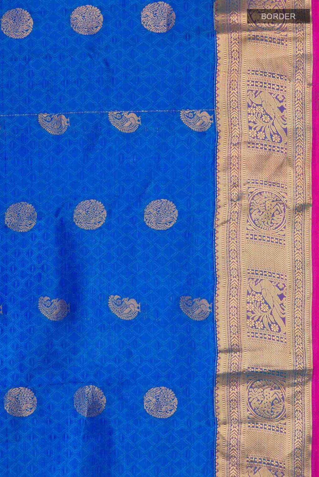 Blue Kanchipuram Silk Saree