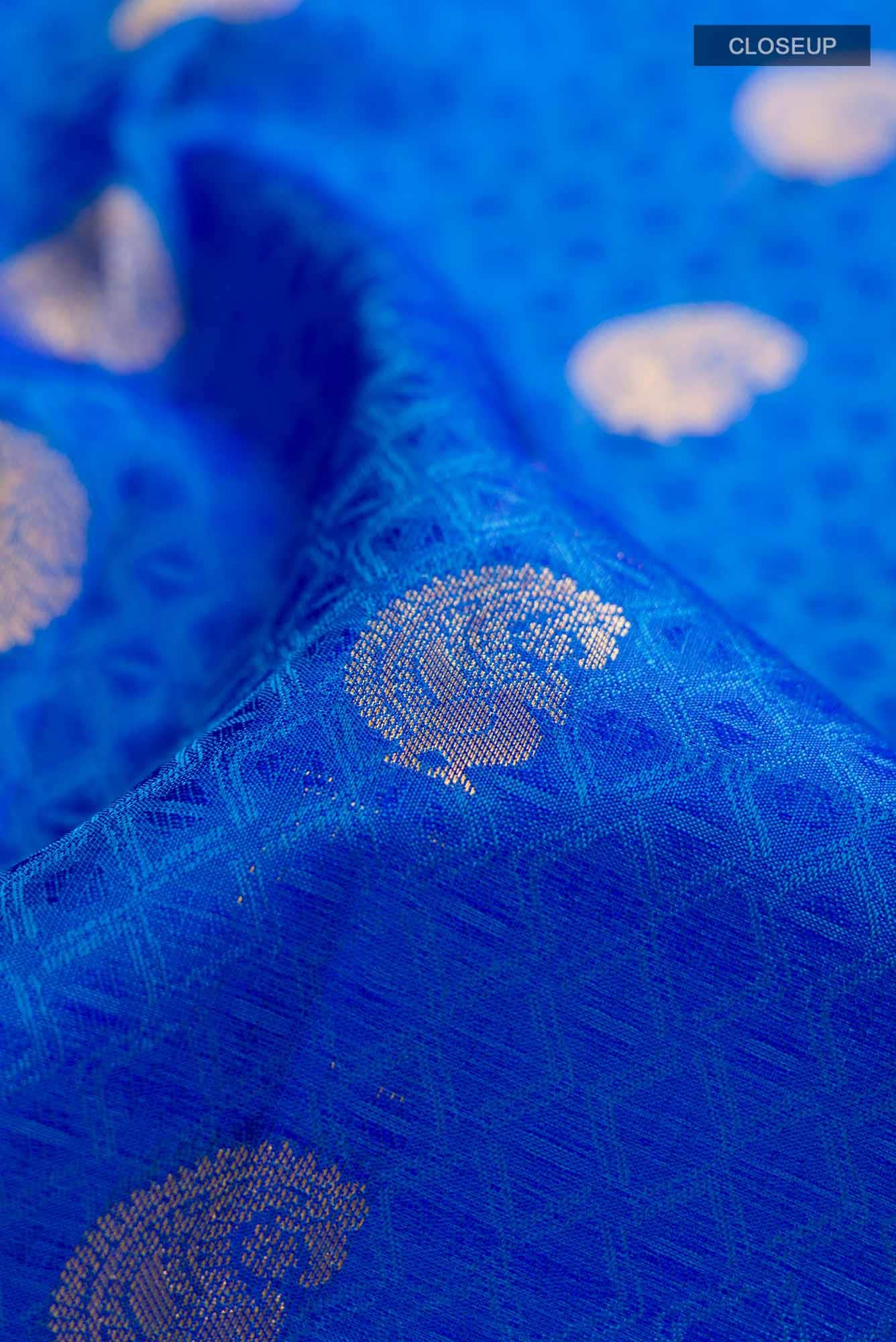 Blue Kanchipuram Silk Saree