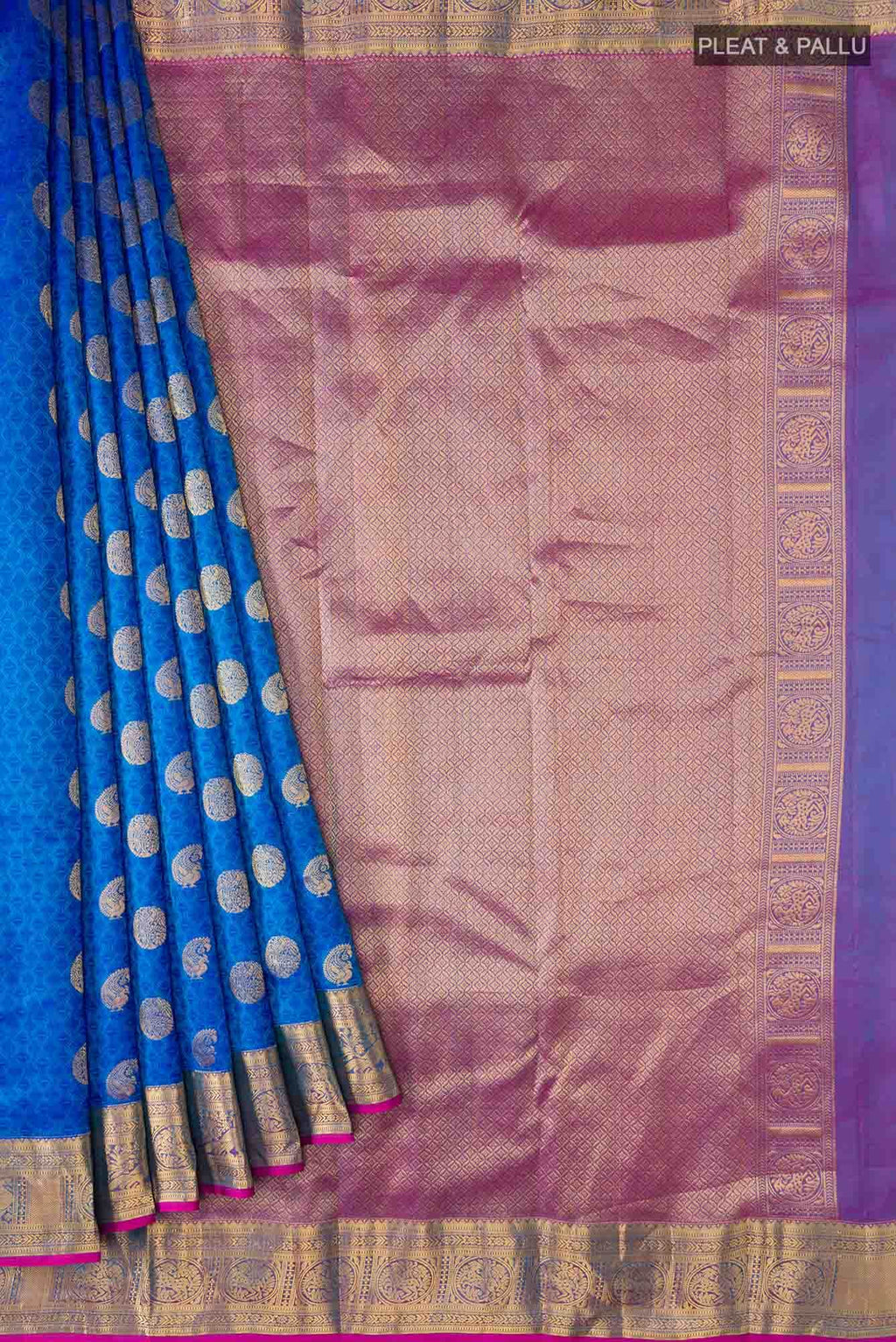 Blue Kanchipuram Silk Saree