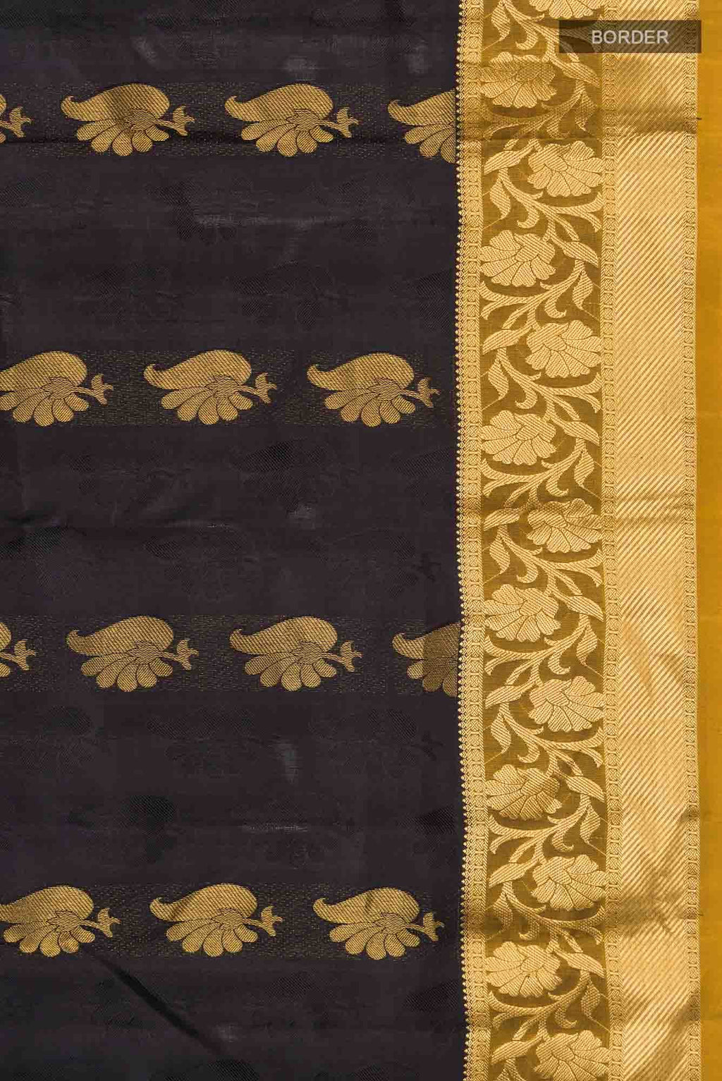 Black Kanchipuram Silk Saree