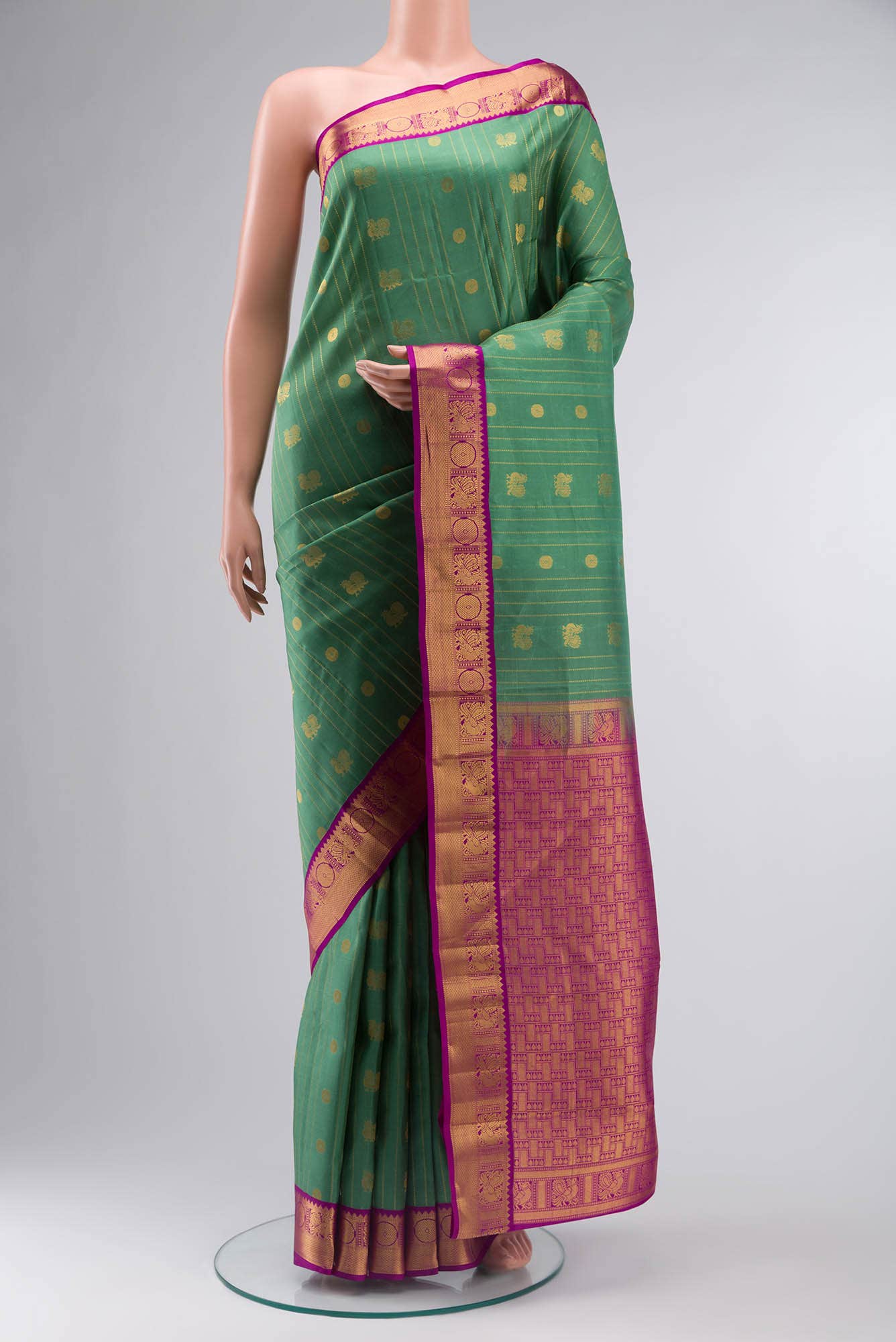 Green Kanchipuram Silk Saree