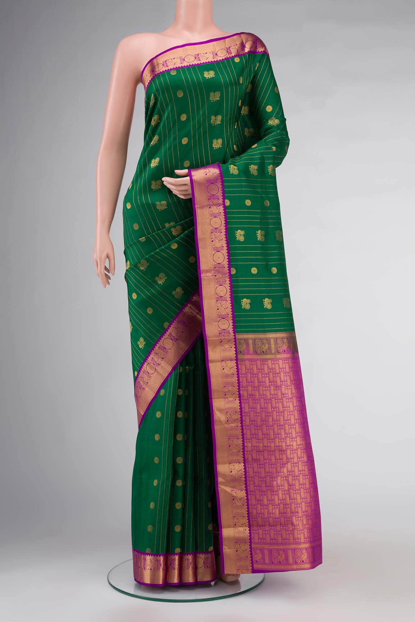 Green Kanchipuram Silk Saree