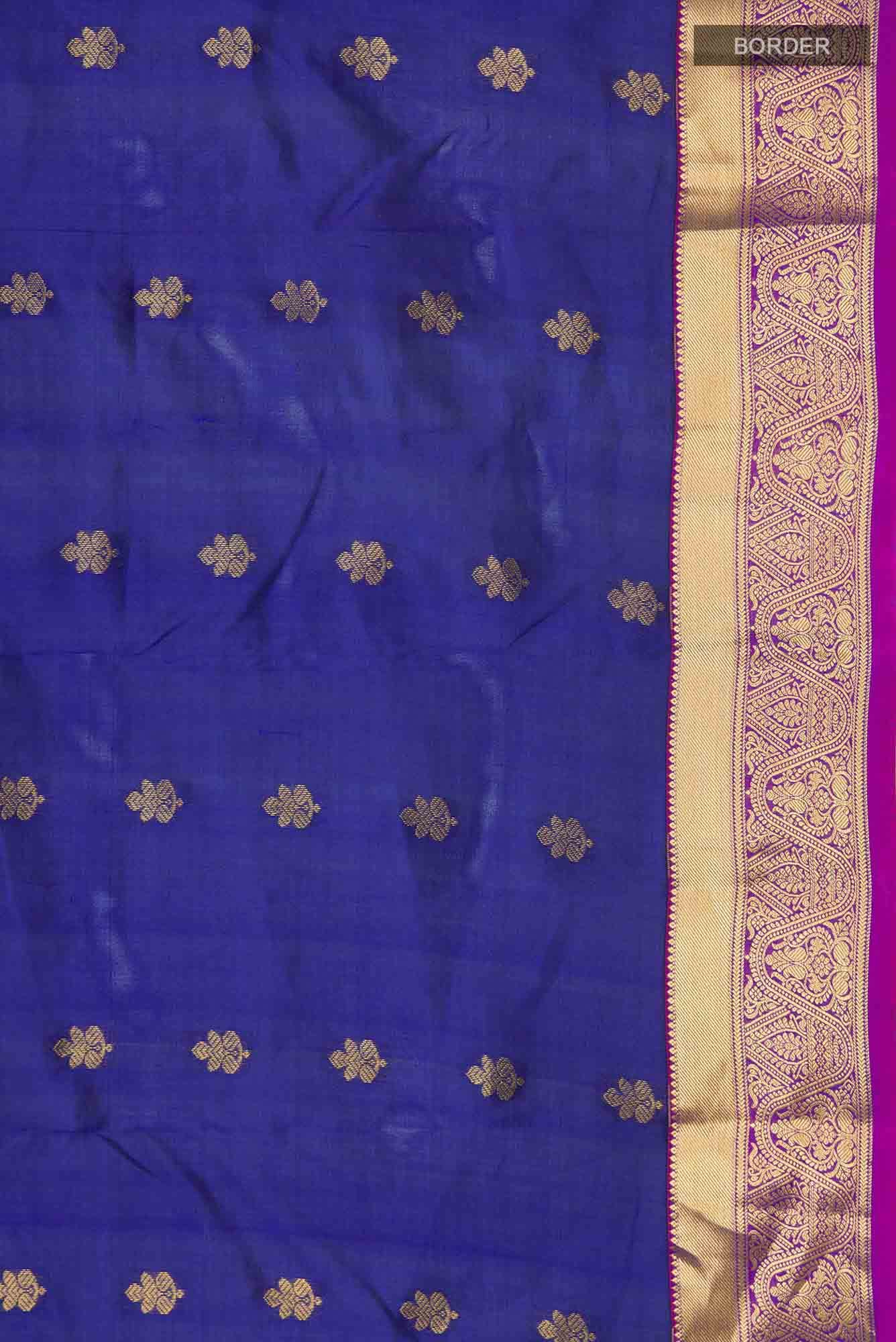 Blue Kanchipuram Silk Saree