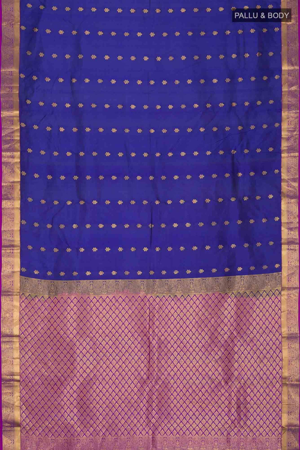Blue Kanchipuram Silk Saree