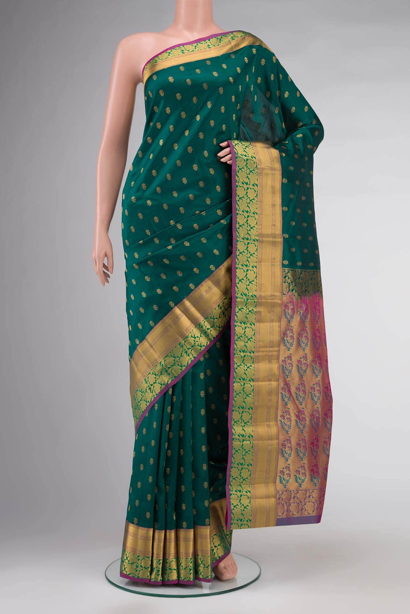 Green Kanchipuram Silk Saree