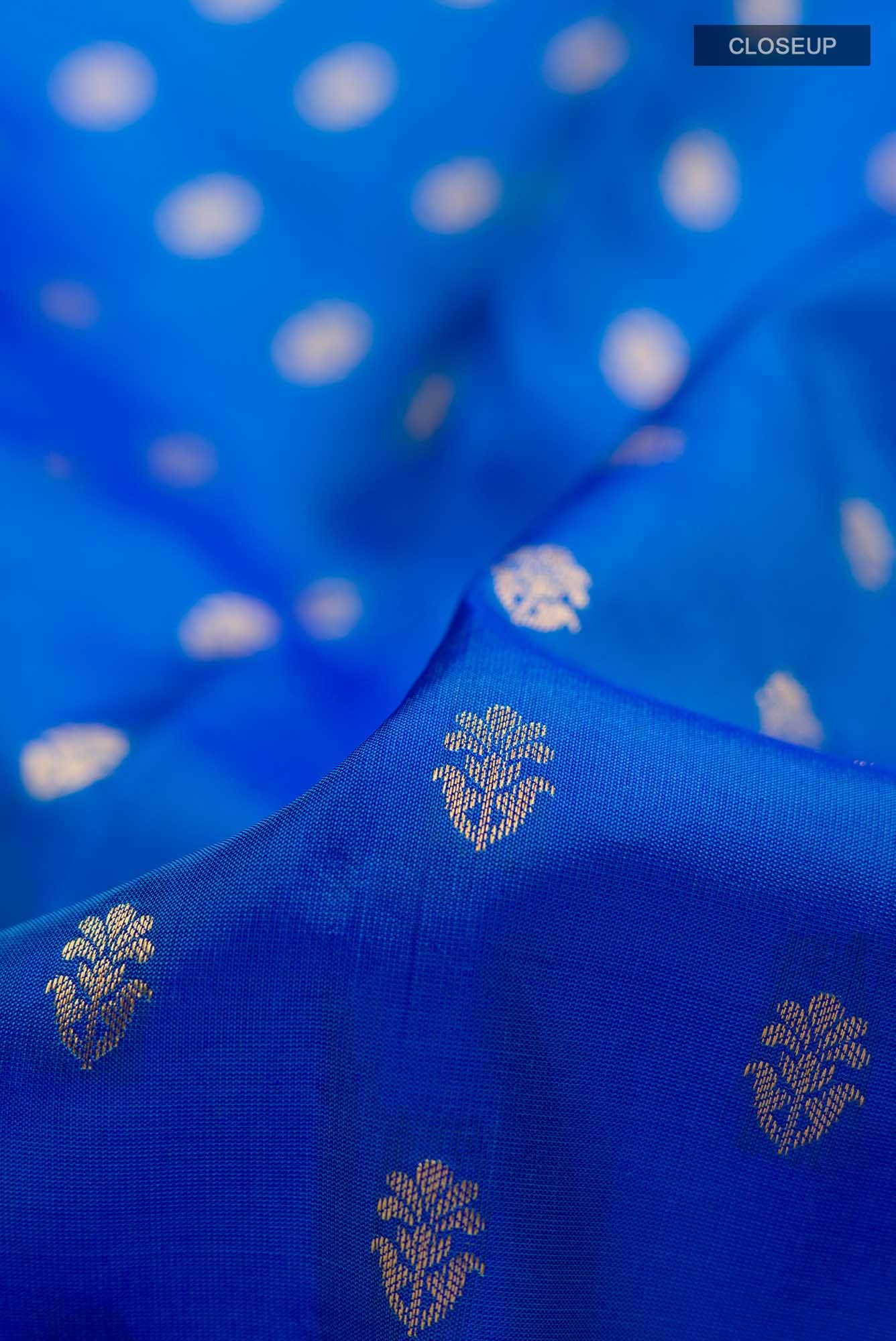 Blue Kanchipuram Silk Saree