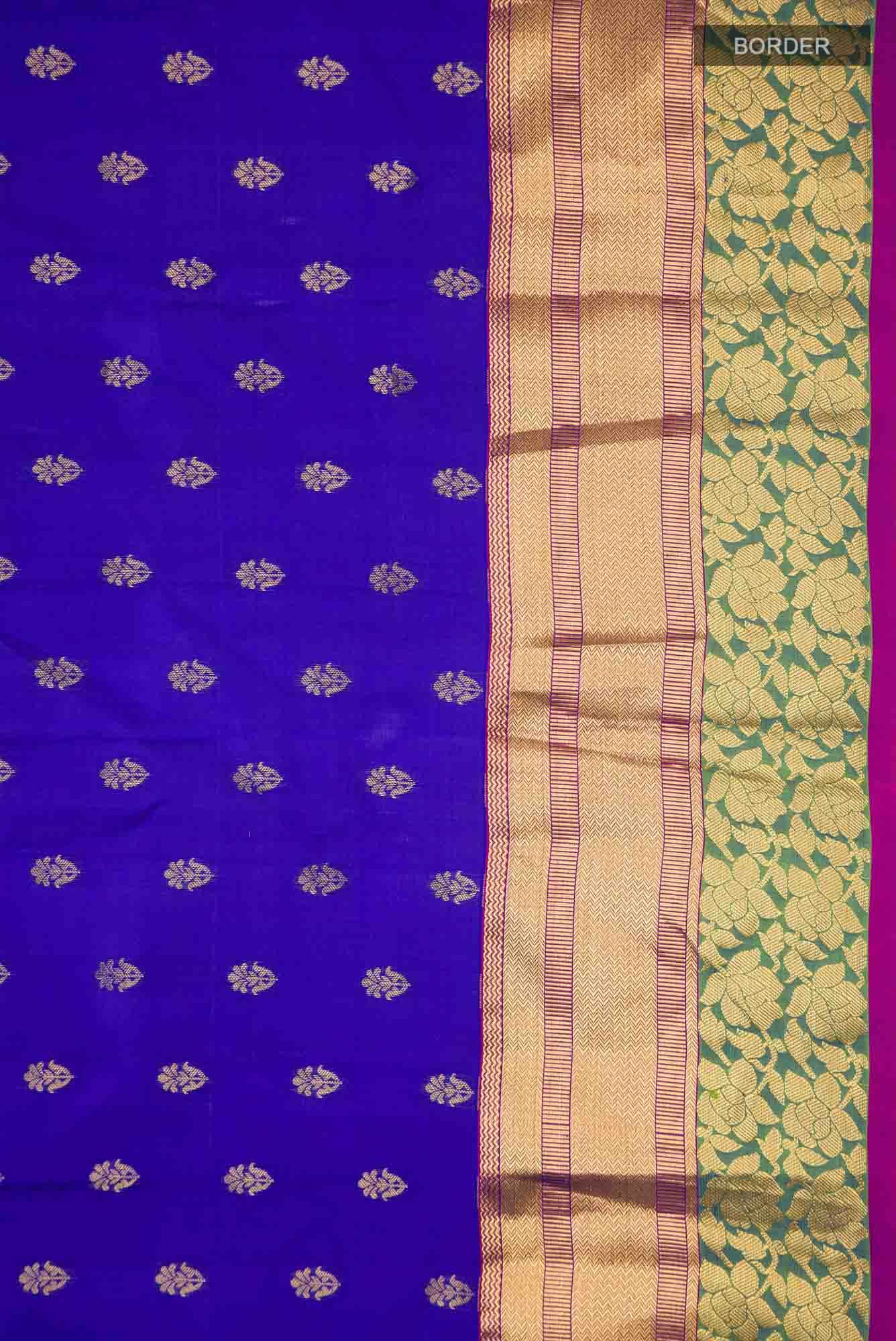 Blue Kanchipuram Silk Saree