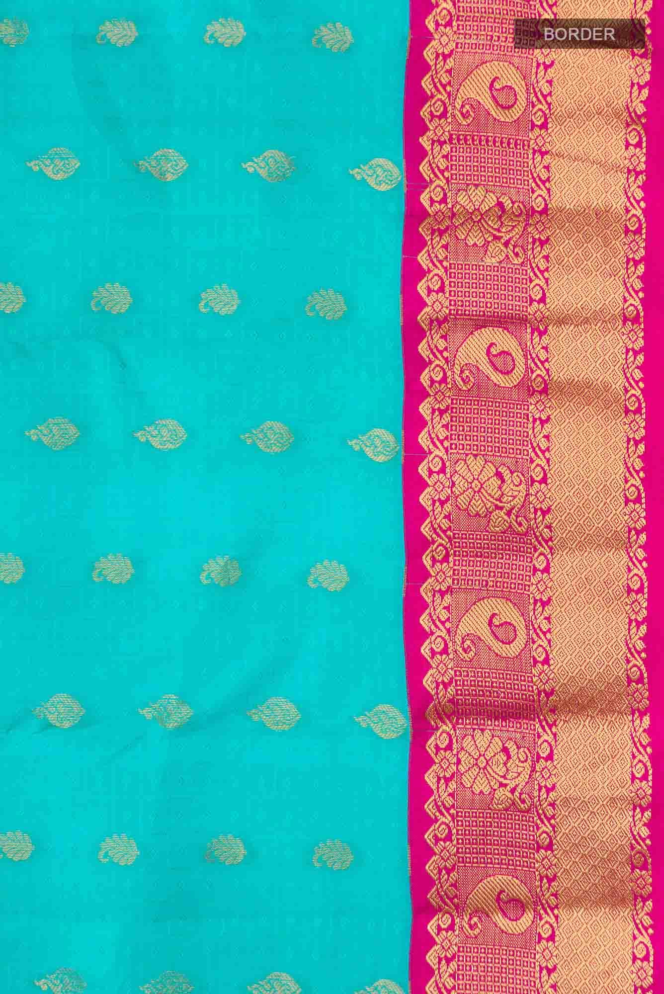 Blue Kanchipuram Silk Saree