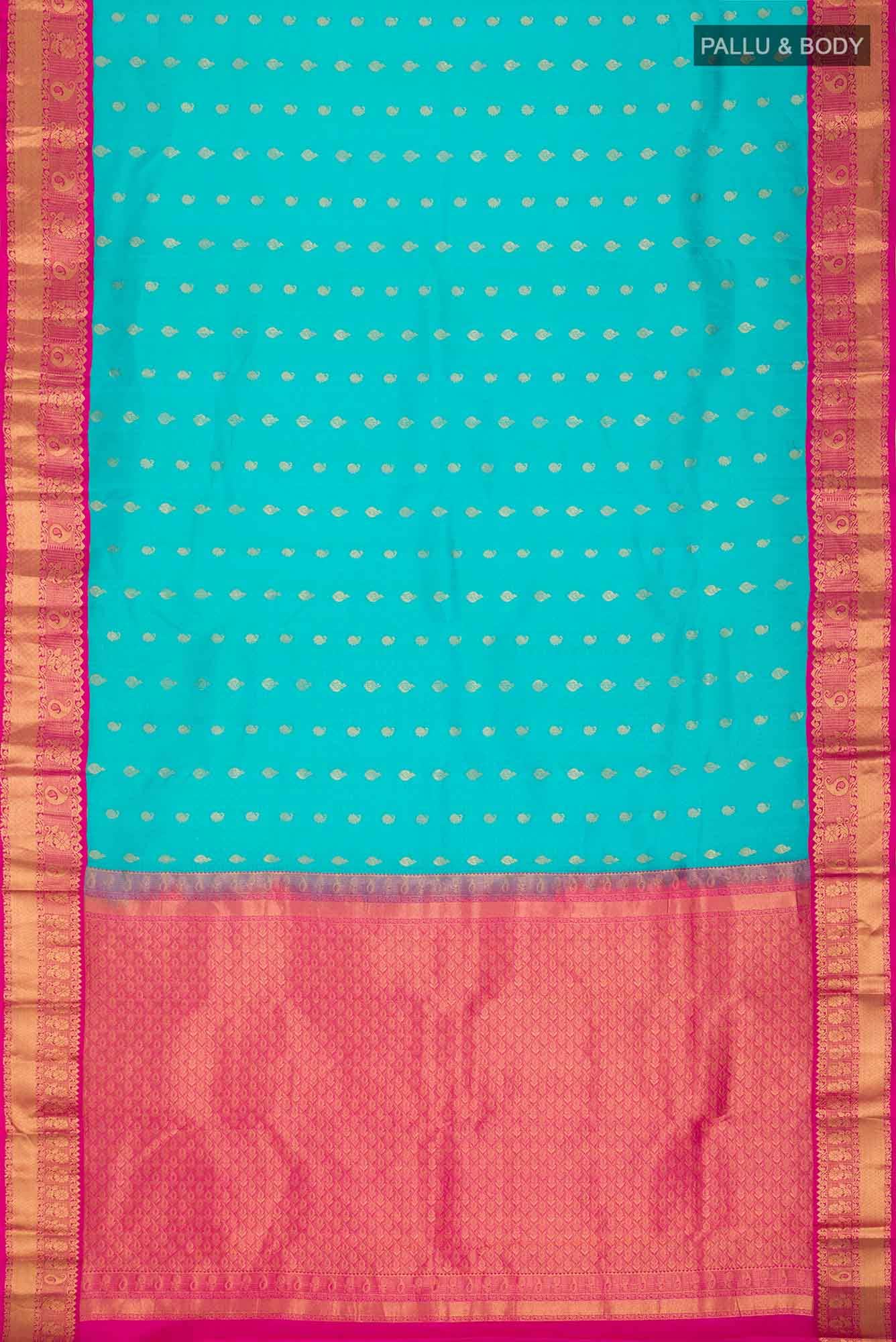 Blue Kanchipuram Silk Saree
