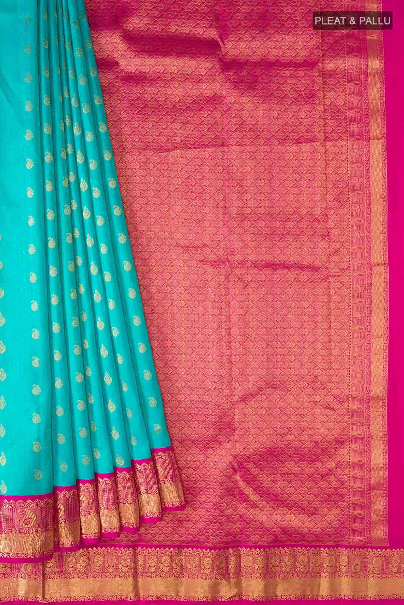 Blue Kanchipuram Silk Saree