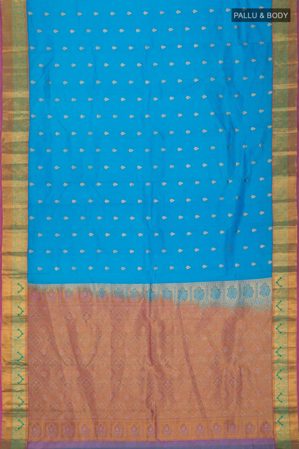 Blue Kanchipuram Silk Saree