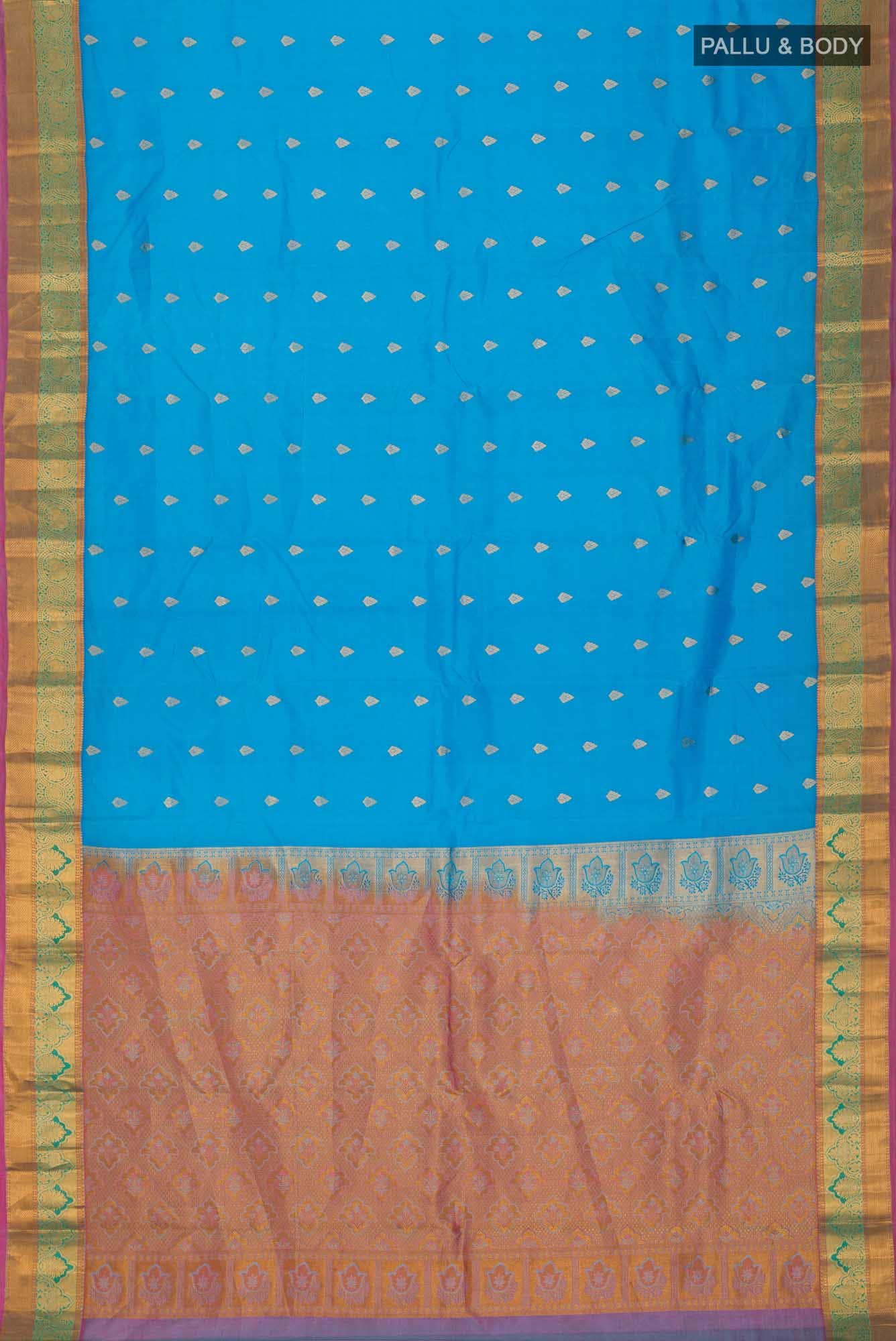 Blue Kanchipuram Silk Saree