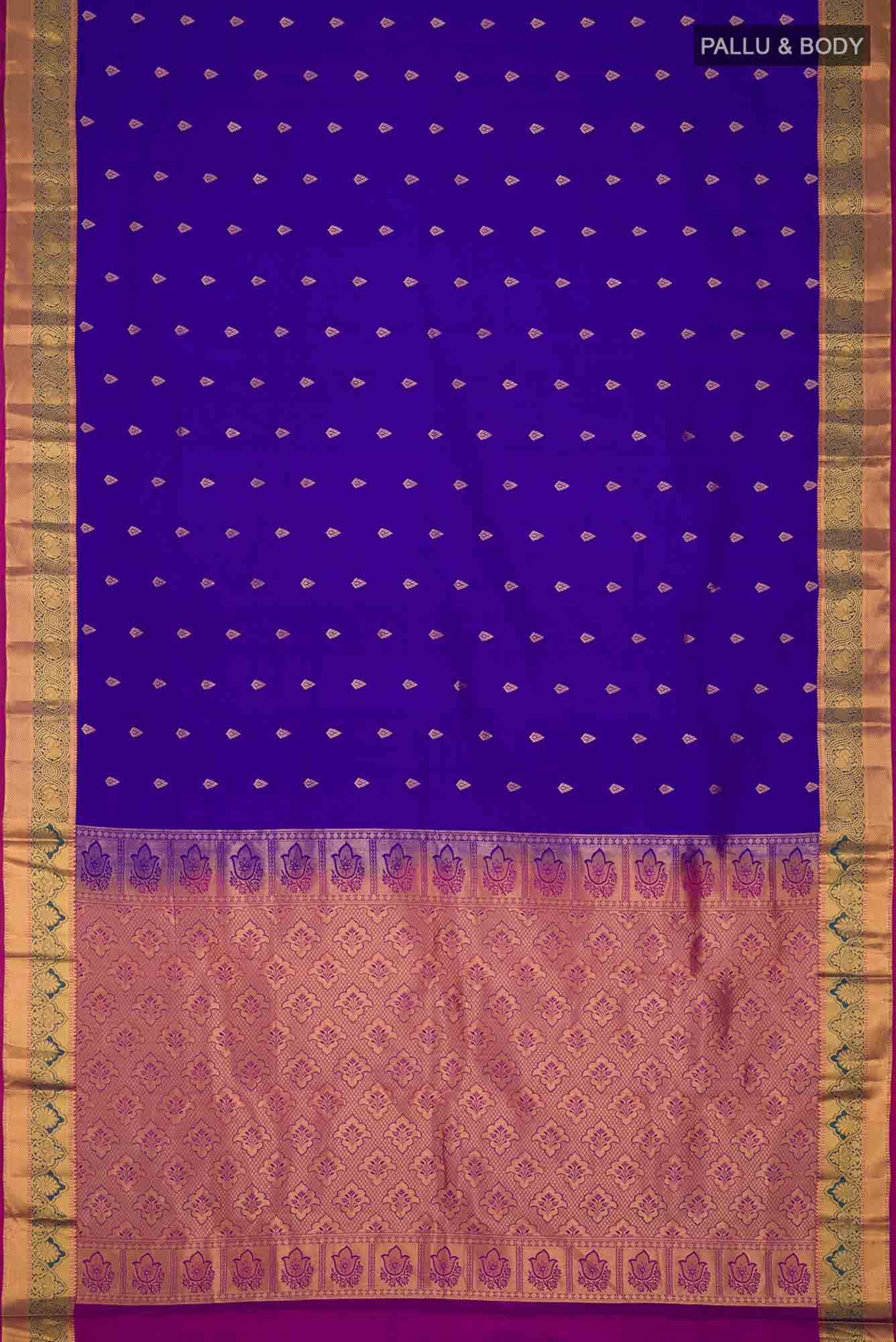 Blue Kanchipuram Silk Saree