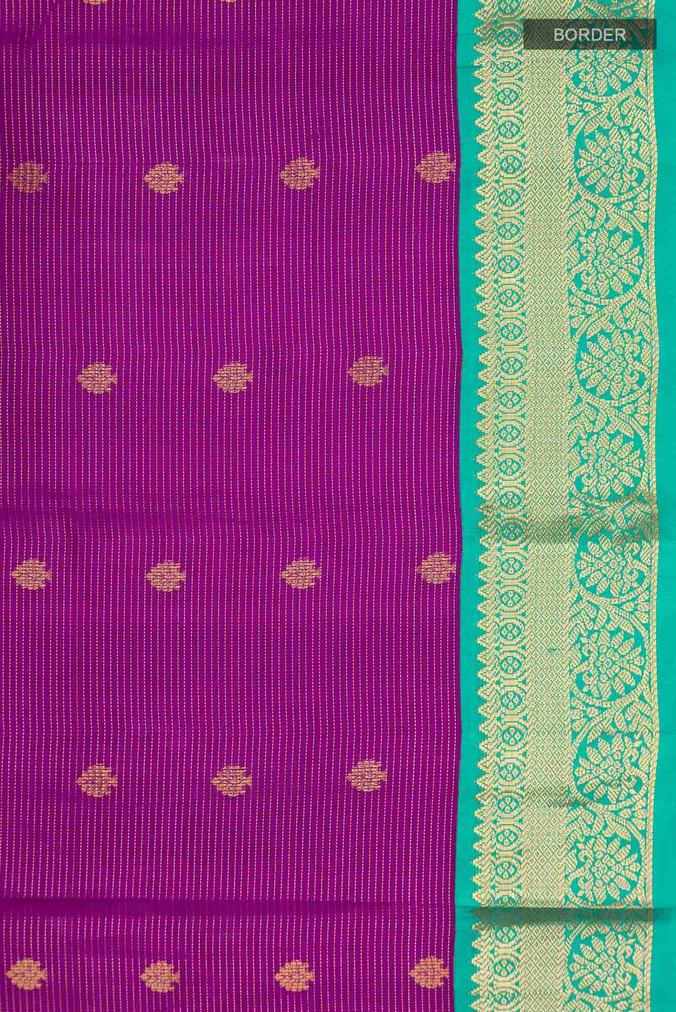 Magenta Kanchipuram Silk Saree