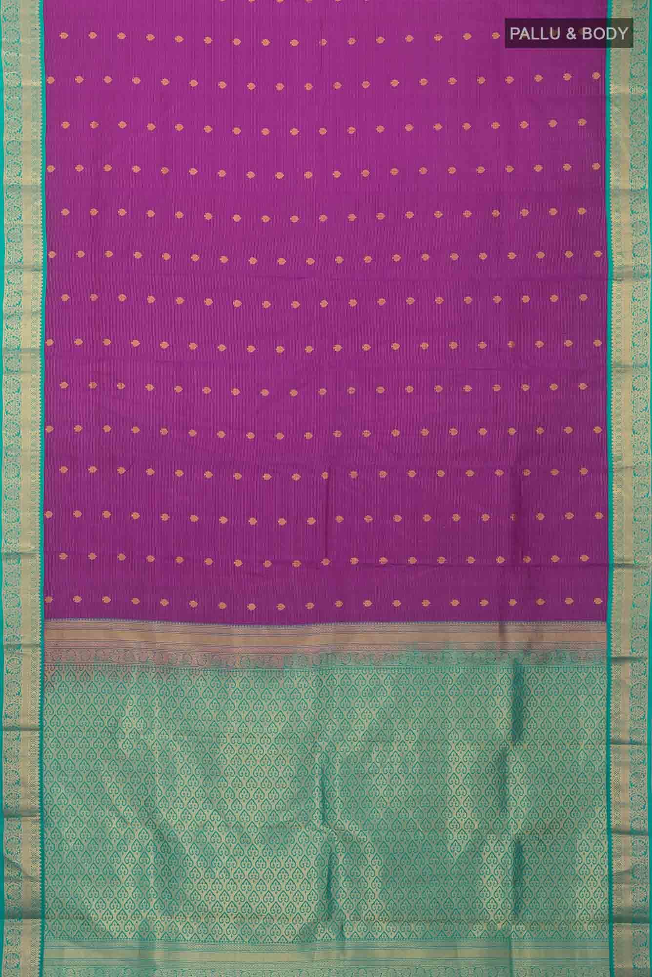 Magenta Kanchipuram Silk Saree