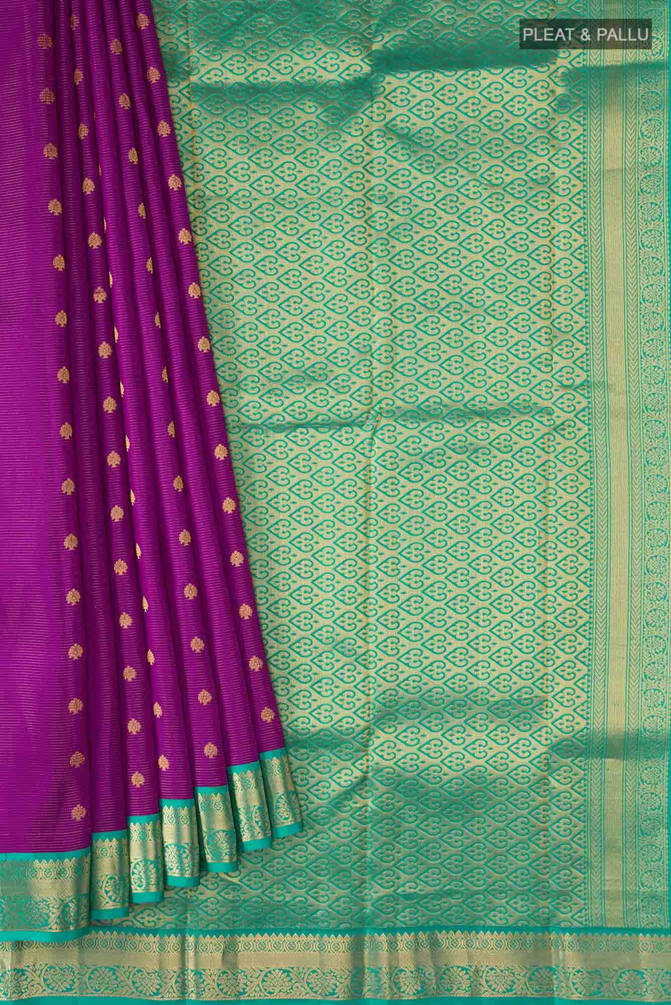 Magenta Kanchipuram Silk Saree