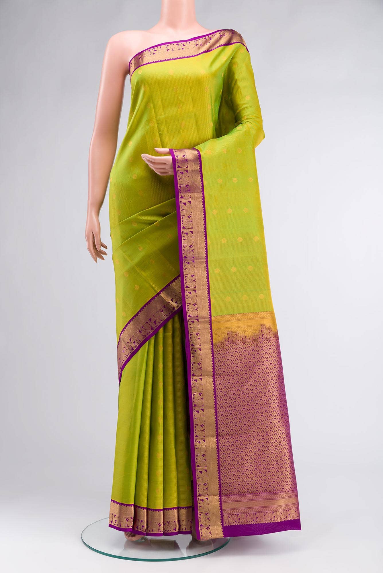 Green Kanchipuram Silk Saree