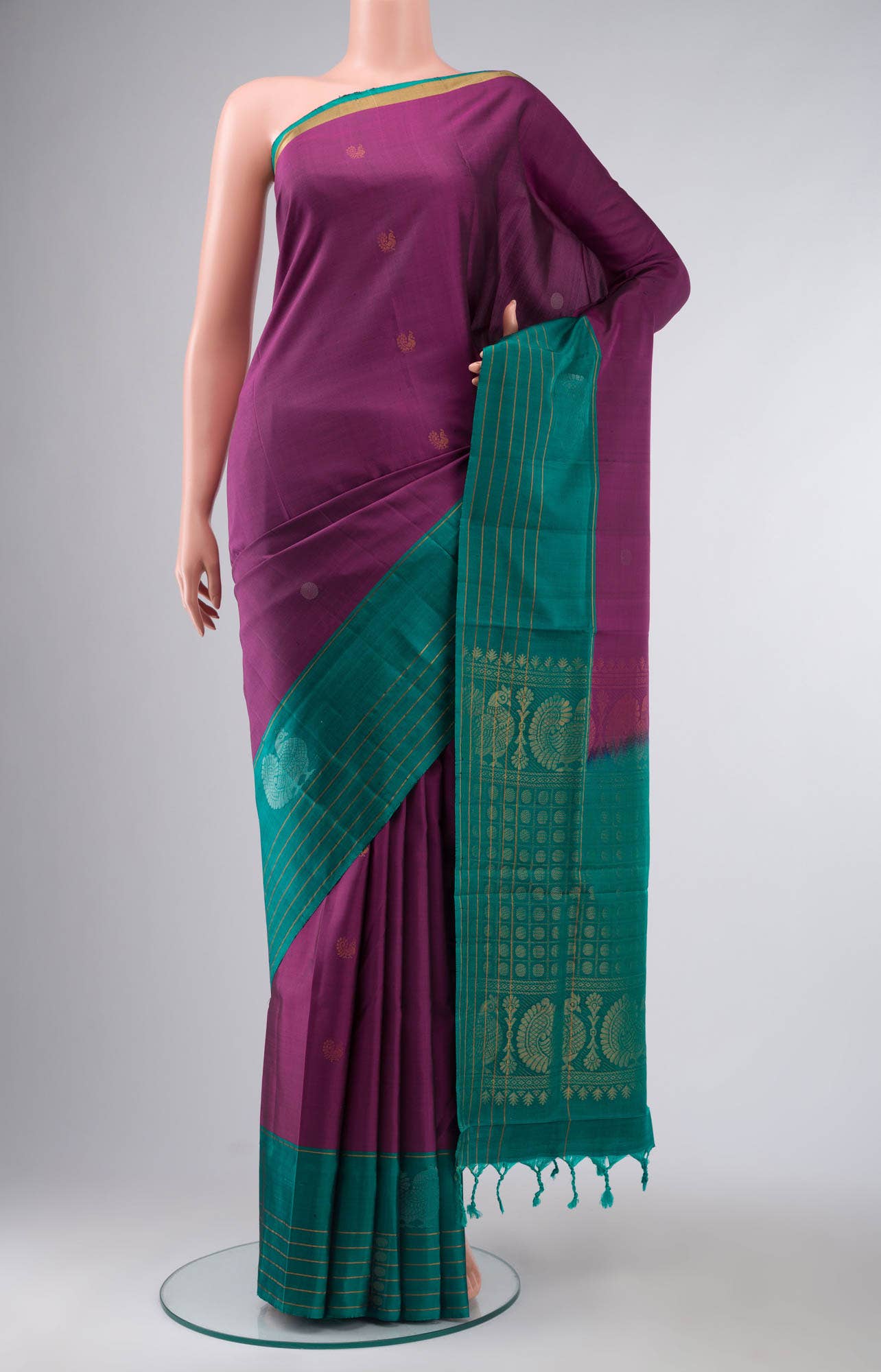 Magenta Soft Silk Saree