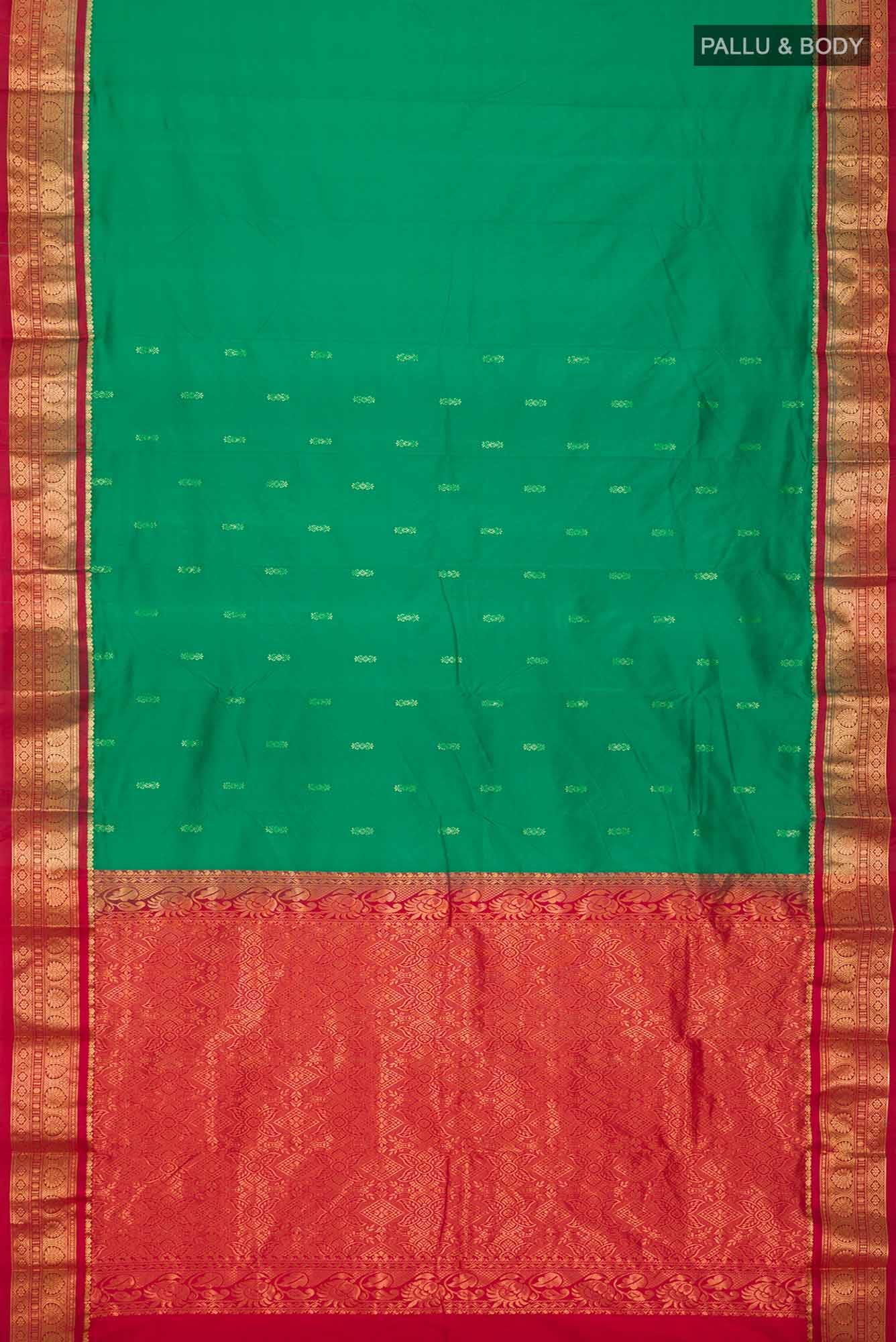 Green Bangalore Silk Saree