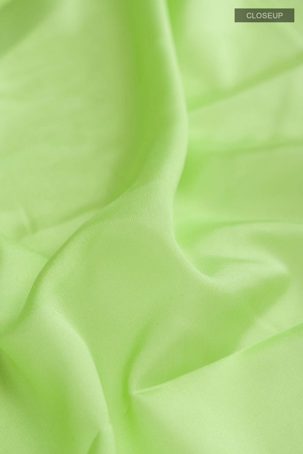 Light Green Mysore Crepe Saree