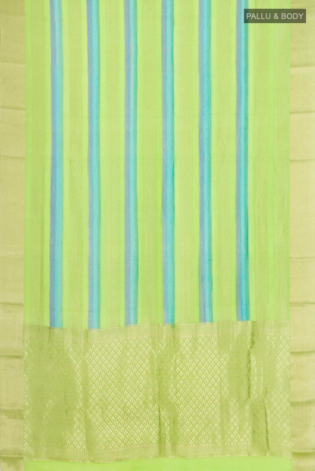 Green Mysore Crepe Saree