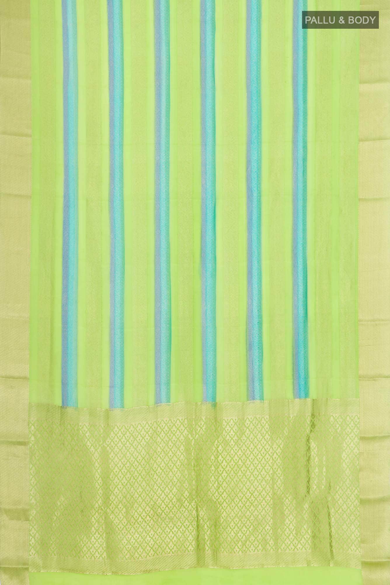 Green Mysore Crepe Saree