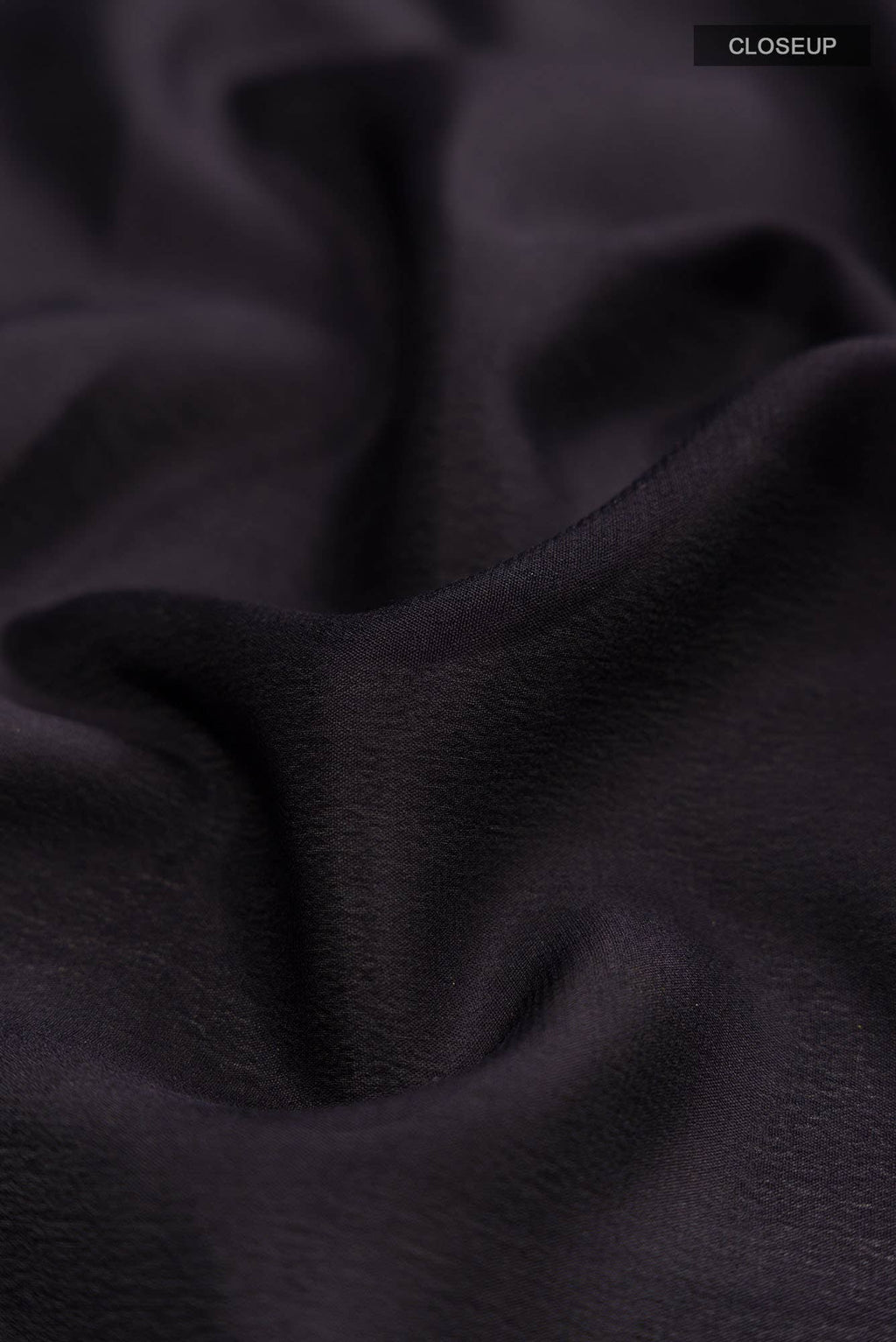 Black Mysore Crepe Saree