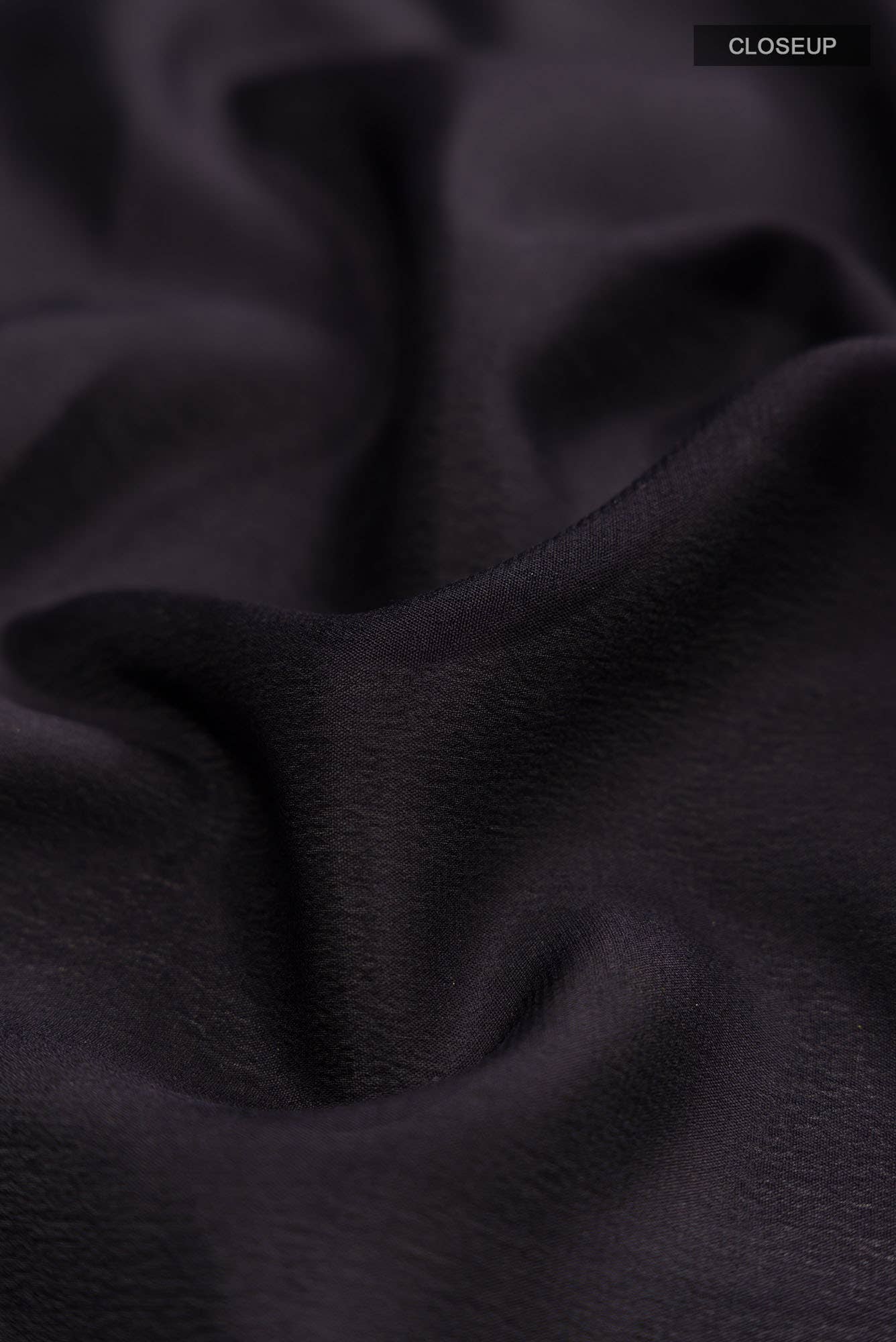 Black Mysore Crepe Saree