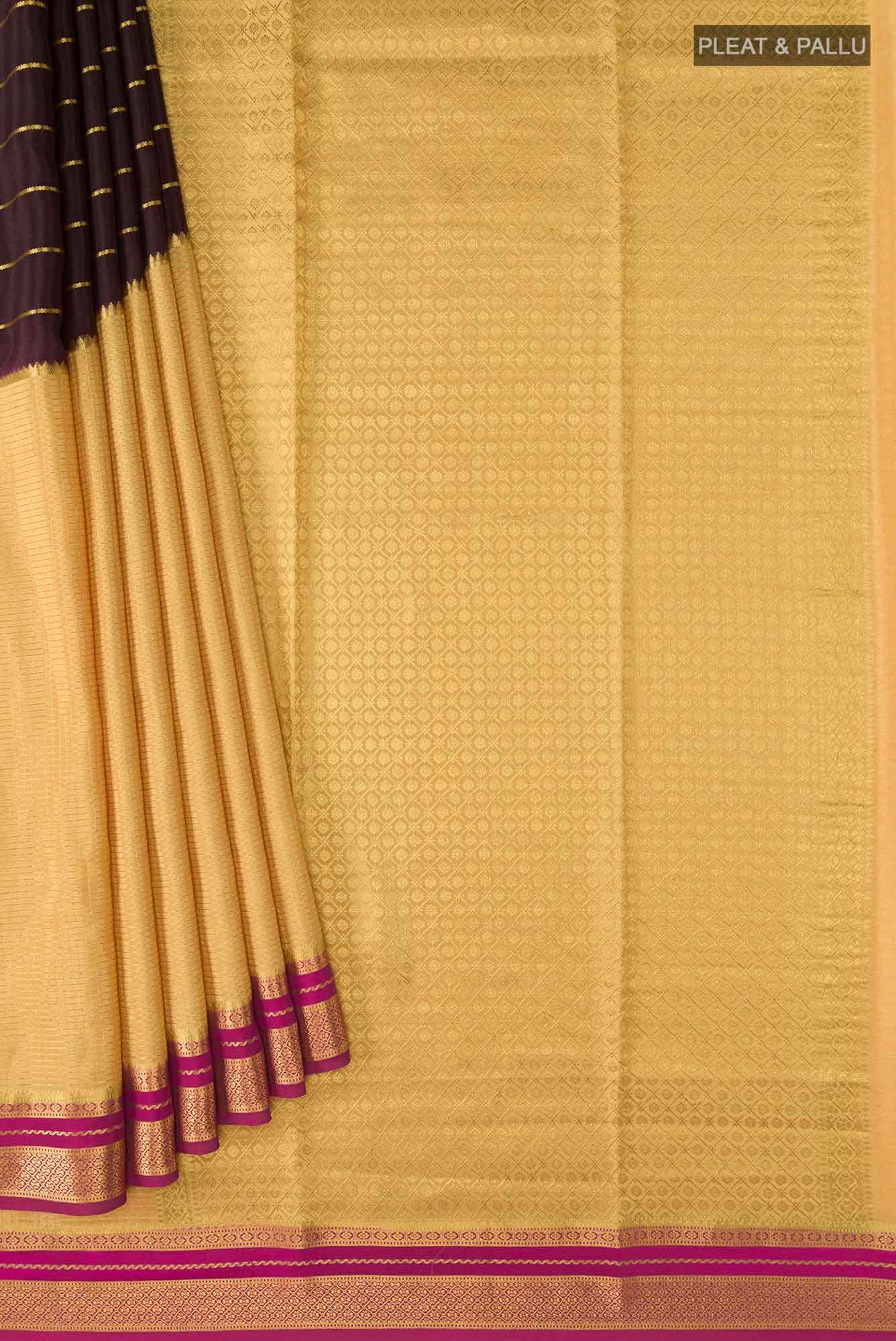 Multi Mysore Crepe Saree