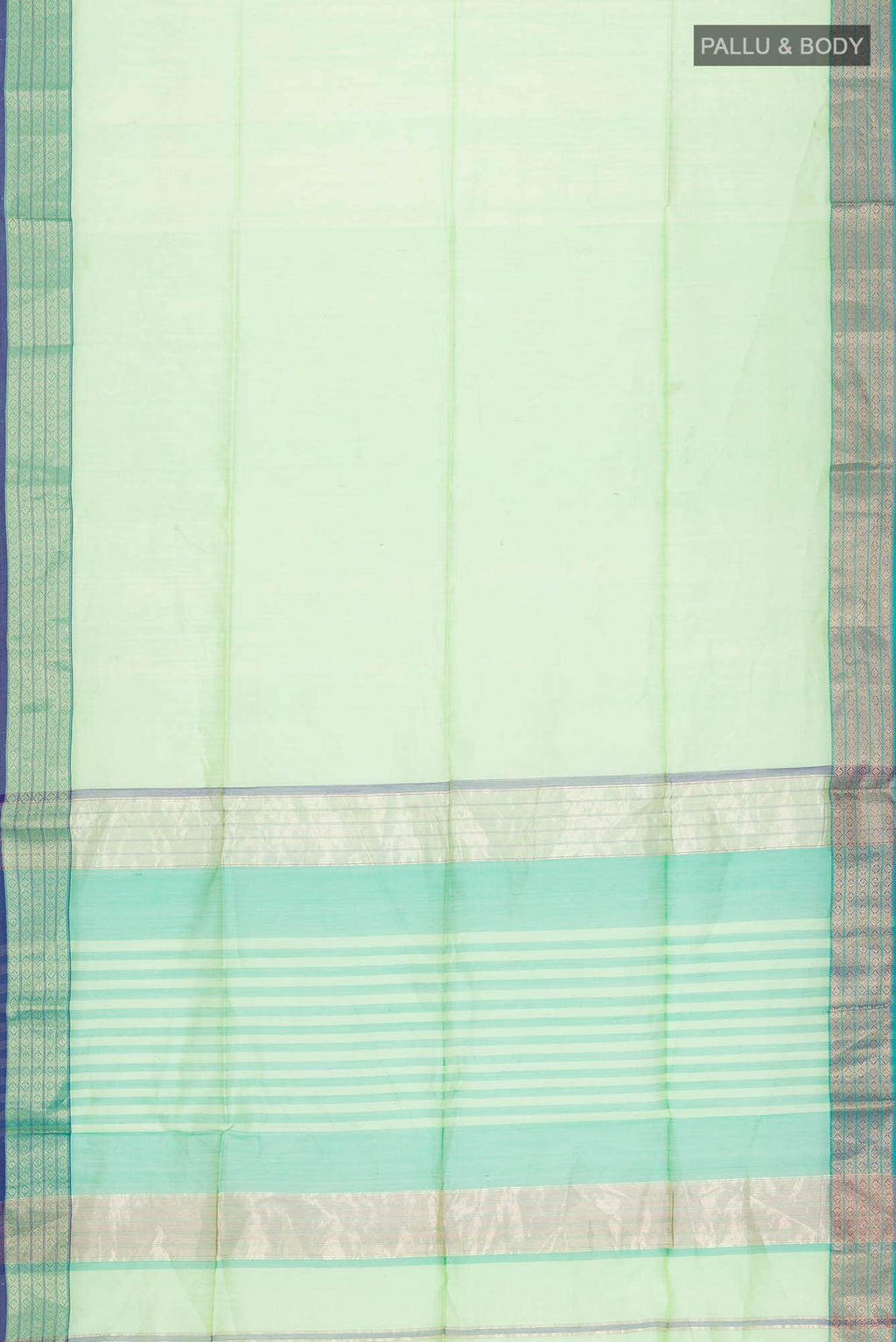 Green Maheshwari Silk Cotton Saree
